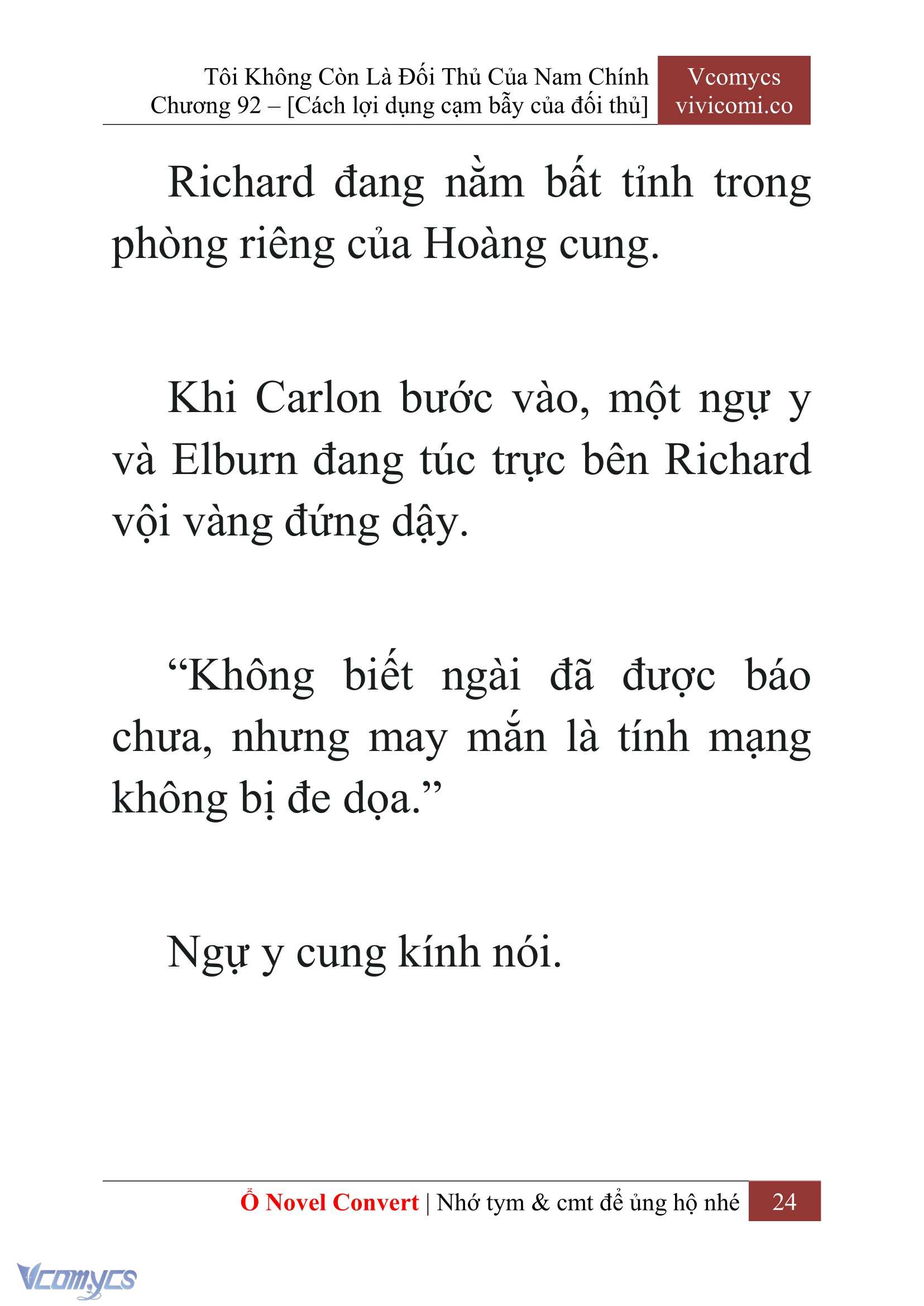 [Novel] Tôi Không Còn Là Đối Thủ Của Nam Chính Chap 92 - Trang 2