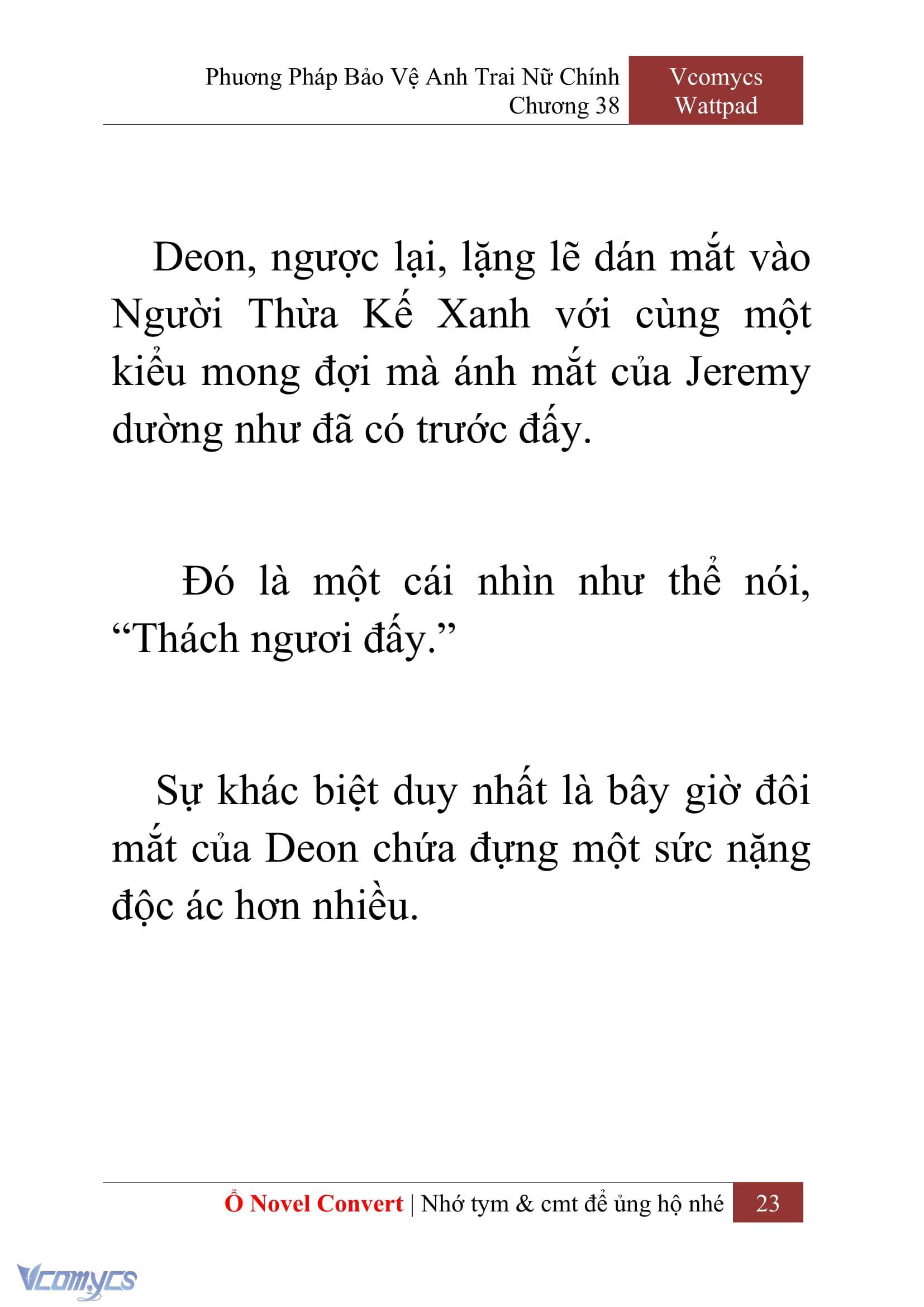 [Novel] Phương Pháp Bảo Vệ Anh Trai Nữ Chính Chap 38 - Next Chap 39