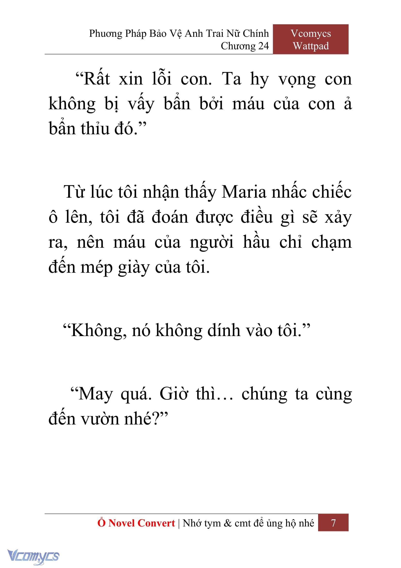 [Novel] Phương Pháp Bảo Vệ Anh Trai Nữ Chính Chap 24 - Next Chap 25