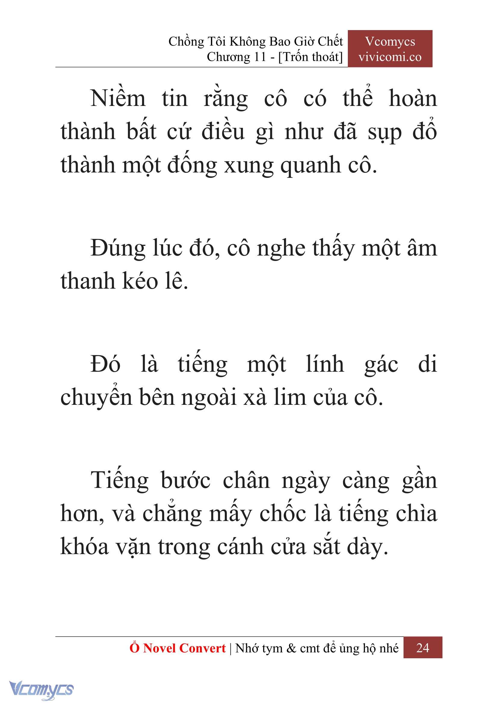 [Novel] Chồng Tôi Không Bao Giờ Chết Chap 11 - Next Chap 12
