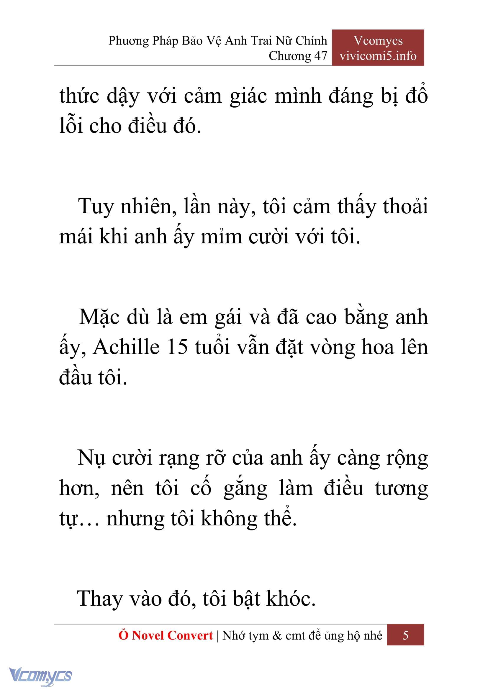 [Novel] Phương Pháp Bảo Vệ Anh Trai Nữ Chính Chap 47 - Next Chap 48