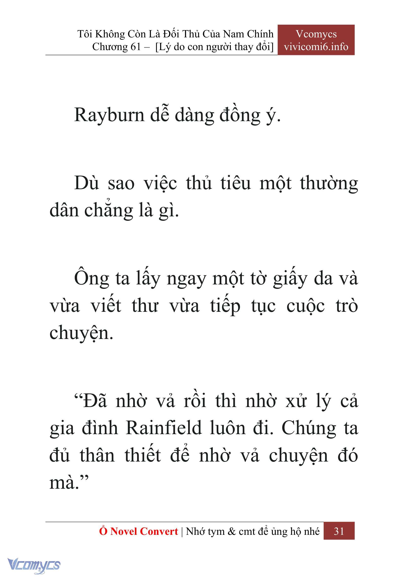 [Novel] Tôi Không Còn Là Đối Thủ Của Nam Chính Chap 61 - Trang 2