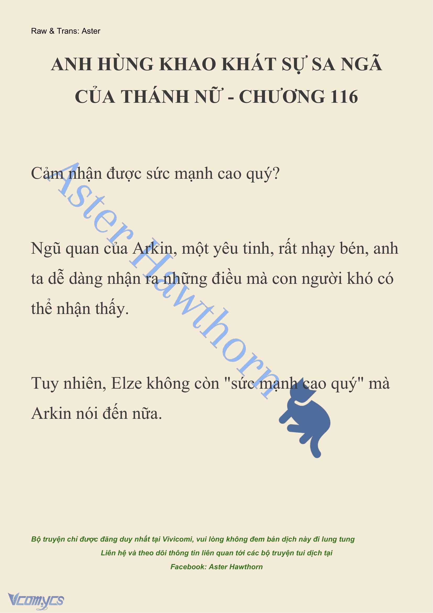 [NOVEL] Anh Hùng Khao Khát Sự Sa Ngã Của Thánh Nữ Chap 116 - Next Chap 117