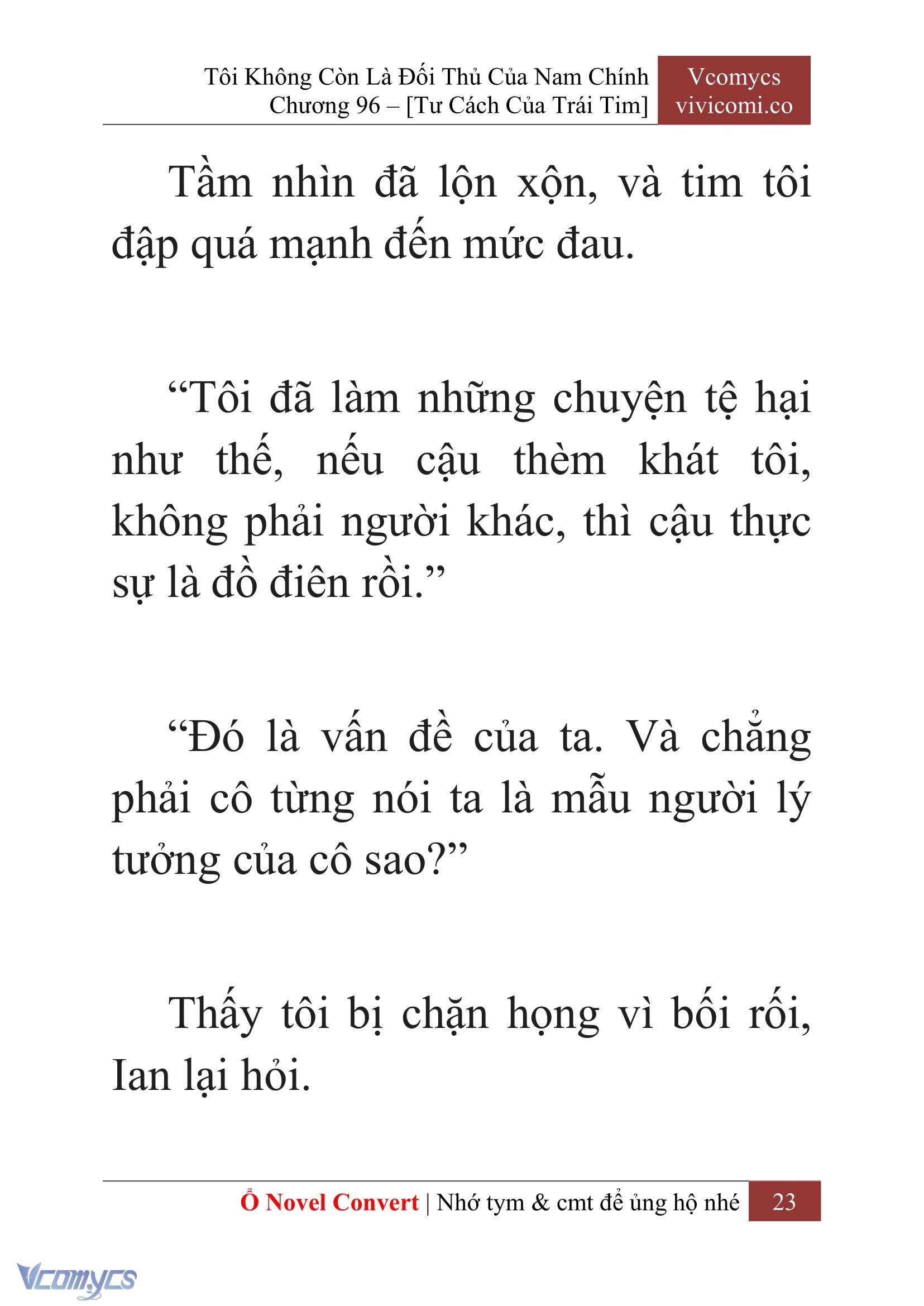 [Novel] Tôi Không Còn Là Đối Thủ Của Nam Chính Chap 96 - Trang 2