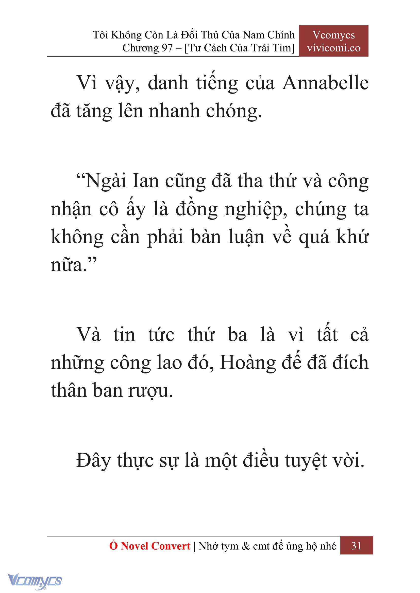 [Novel] Tôi Không Còn Là Đối Thủ Của Nam Chính Chap 97 - Next Chap 98