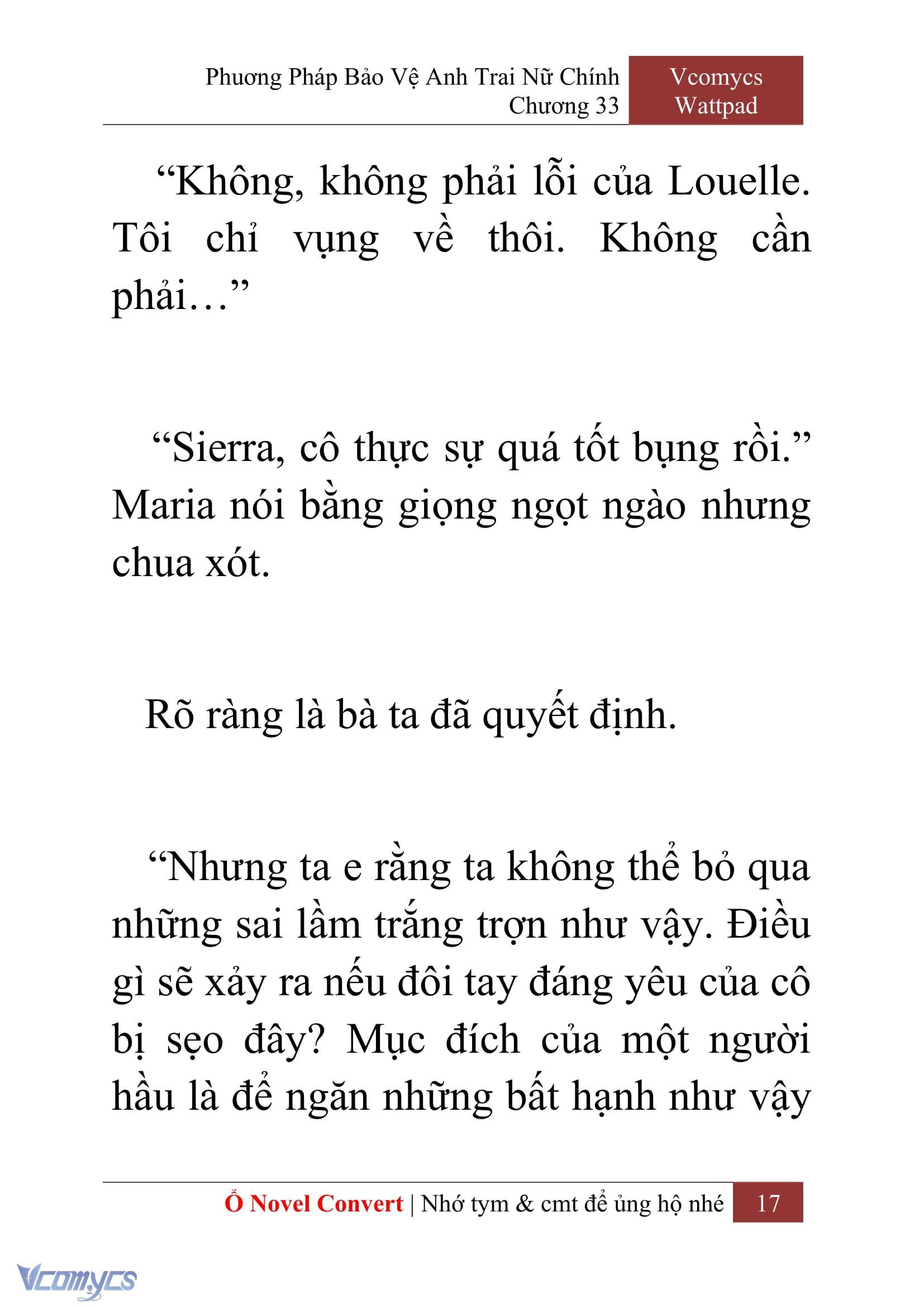[Novel] Phương Pháp Bảo Vệ Anh Trai Nữ Chính Chap 33 - Next Chap 34