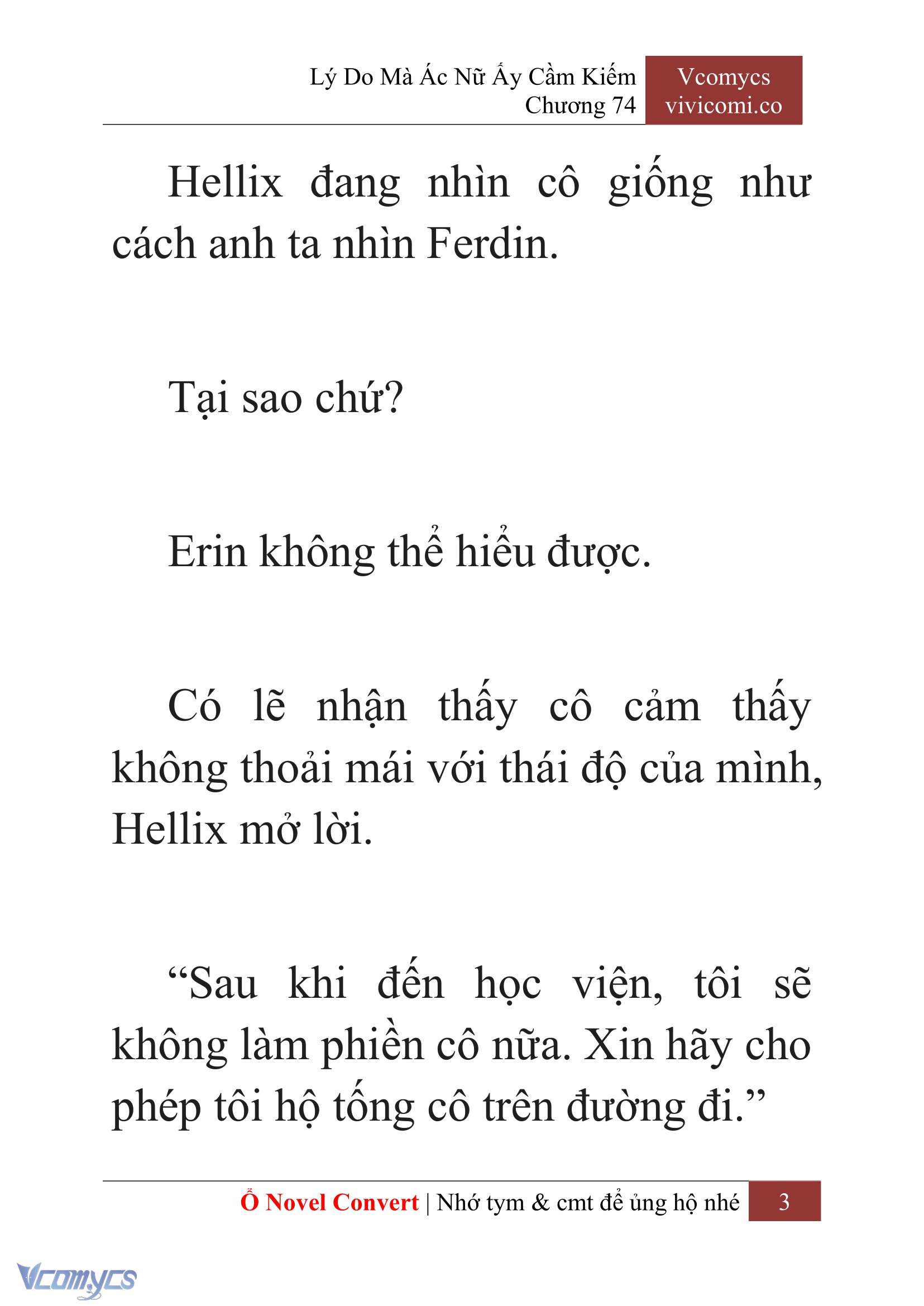 [Novel] Lý Do Mà Ác Nữ Ấy Cầm Kiếm Chap 74 - Next Chap 75