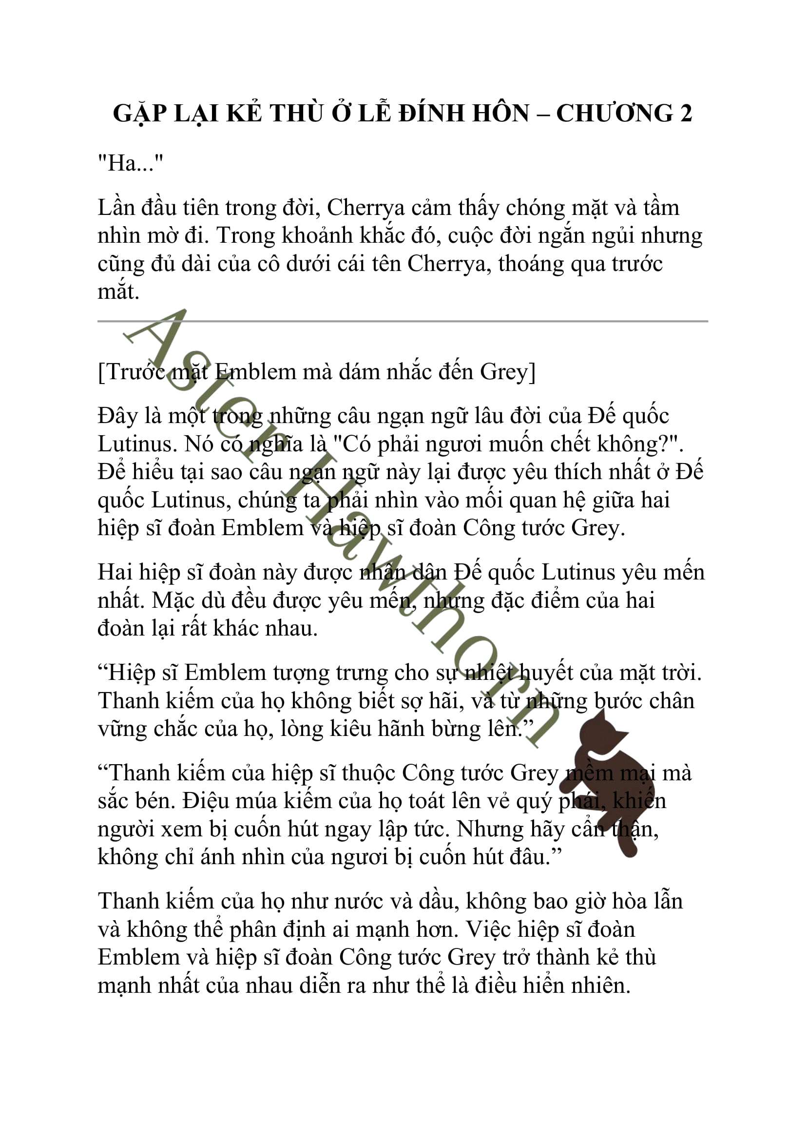 [NOVEL] Gặp Lại Kẻ Thù Ở Lễ Đính Hôn Chap 2 - Next Chap 3