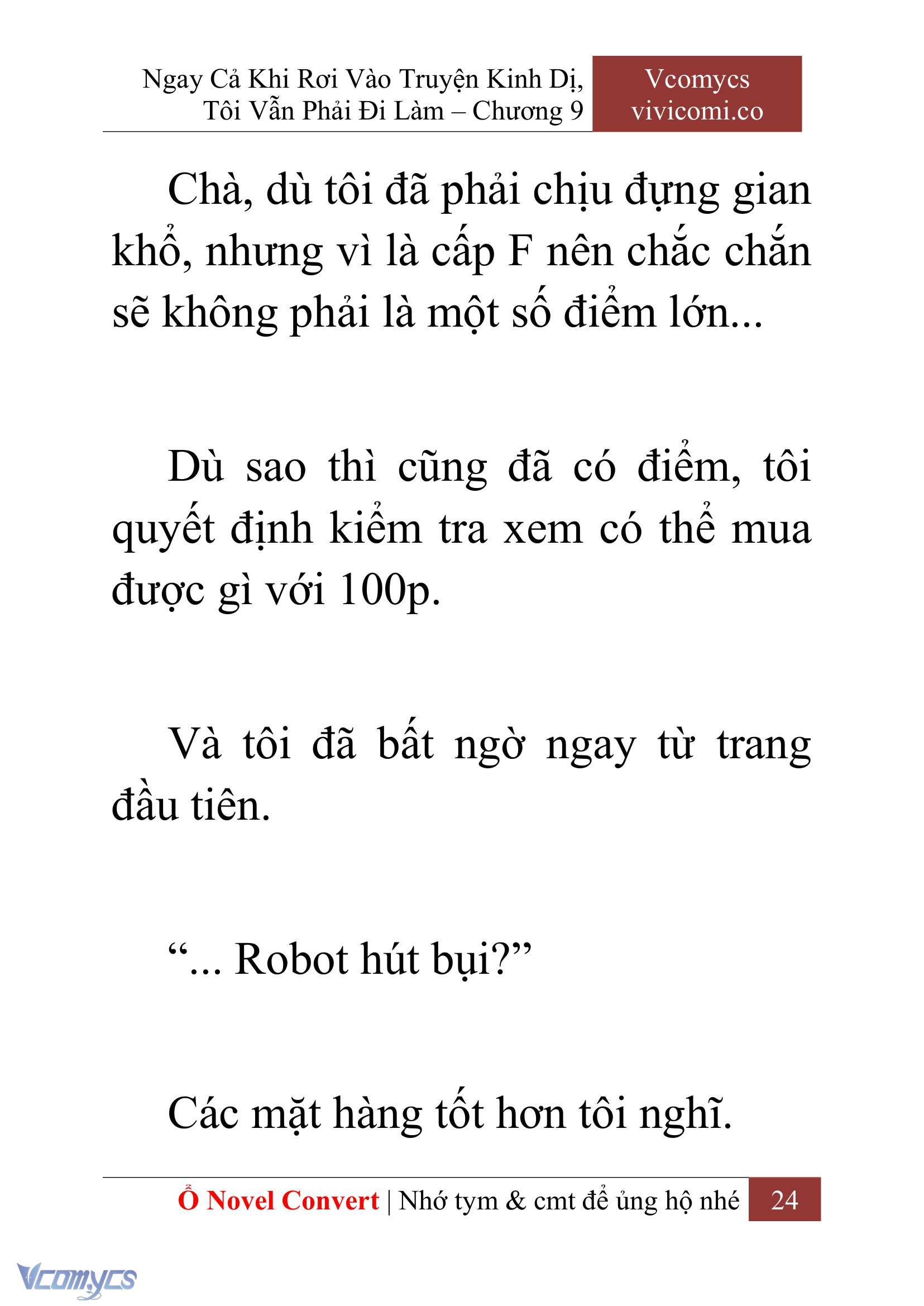 [Novel] Ngay Cả Khi Rơi Vào Truyện Kinh Dị, Tôi Vẫn Phải Đi Làm Chap 9 - Next Chap 10