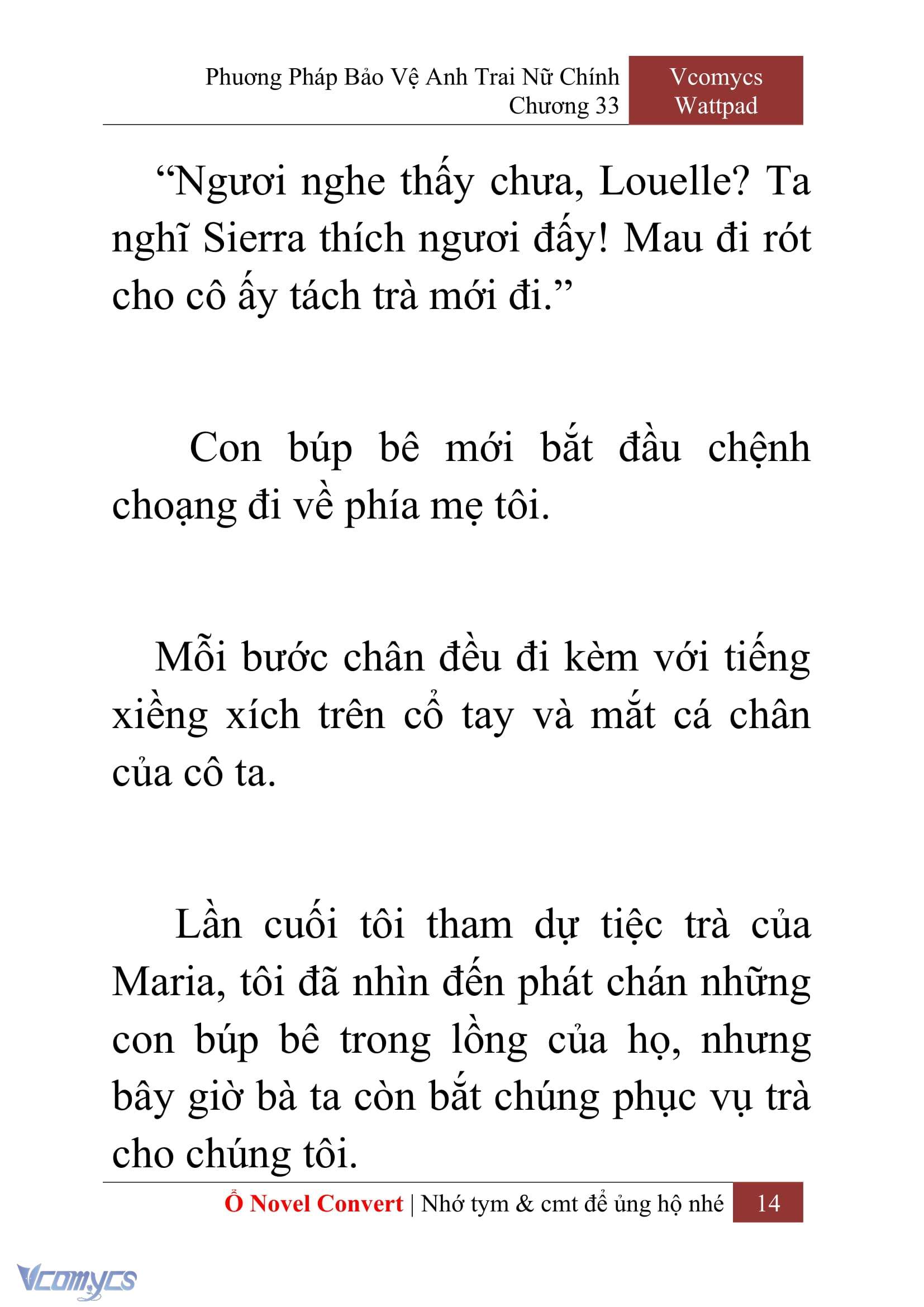 [Novel] Phương Pháp Bảo Vệ Anh Trai Nữ Chính Chap 33 - Next Chap 34