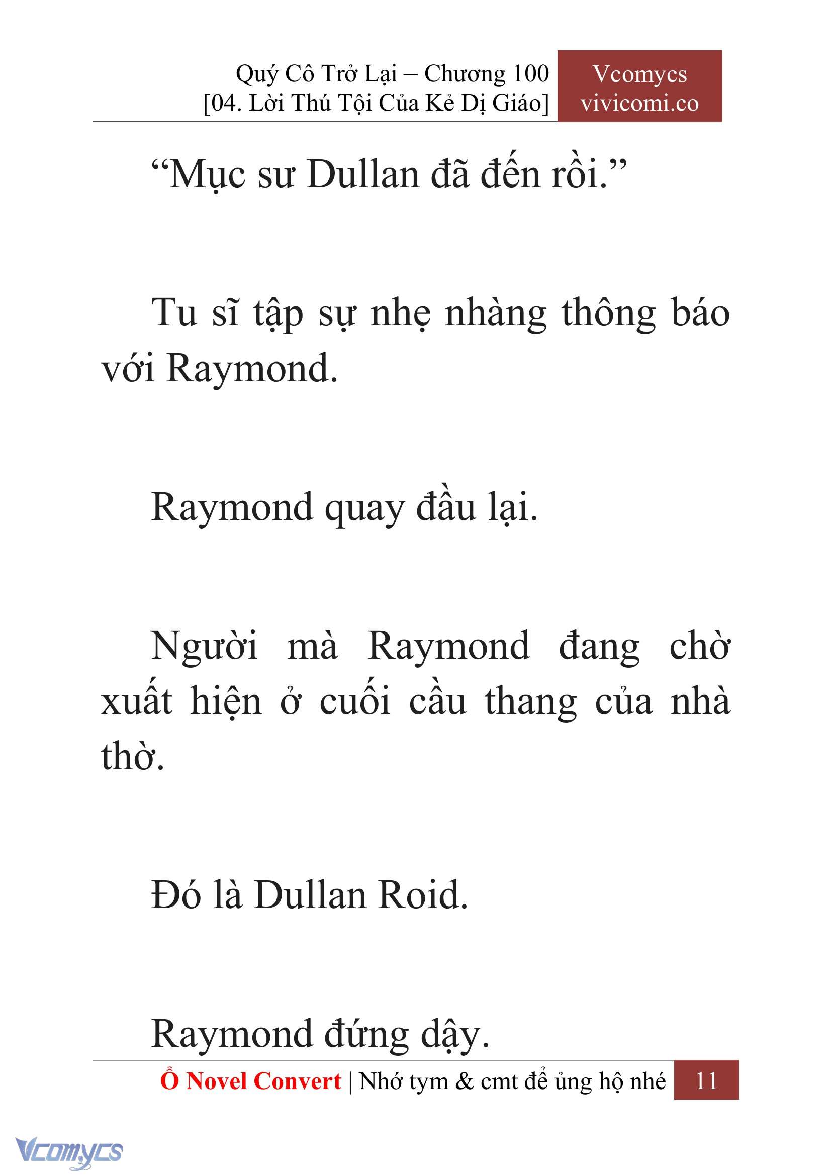 [Novel] Quý Cô Trở Lại Chap 100 - Next 