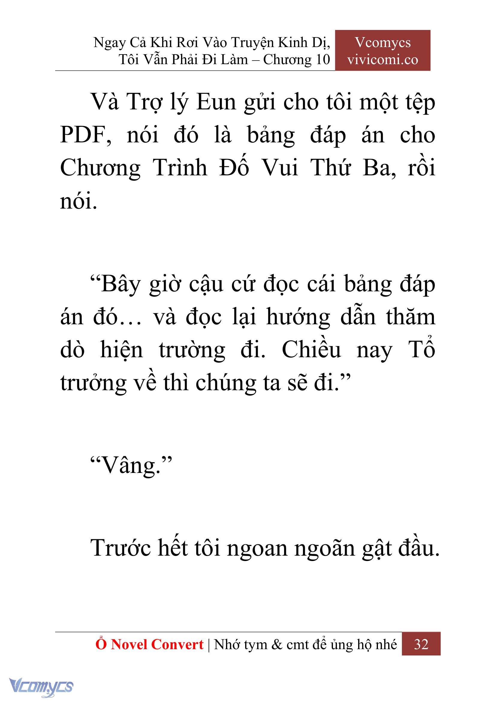 [Novel] Ngay Cả Khi Rơi Vào Truyện Kinh Dị, Tôi Vẫn Phải Đi Làm Chap 10 - Next Chap 11
