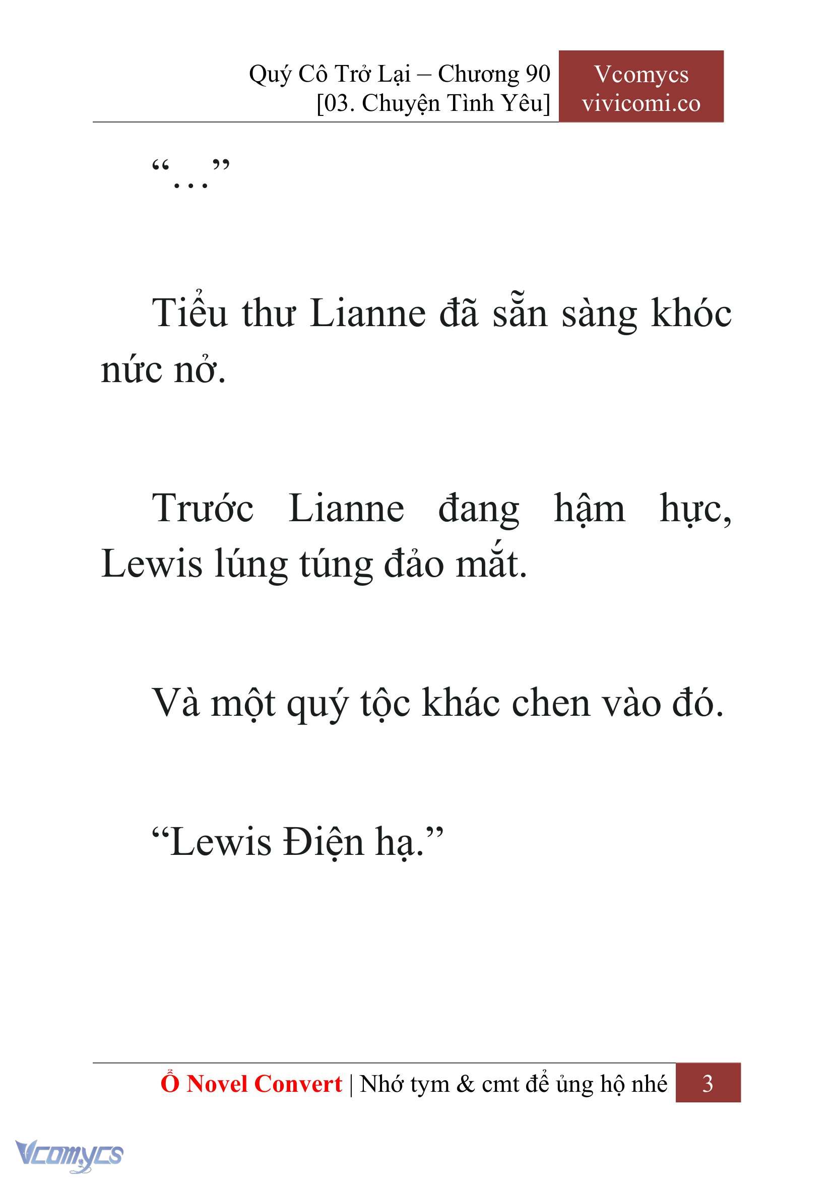 [Novel] Quý Cô Trở Lại Chap 90 - Next Chap 91