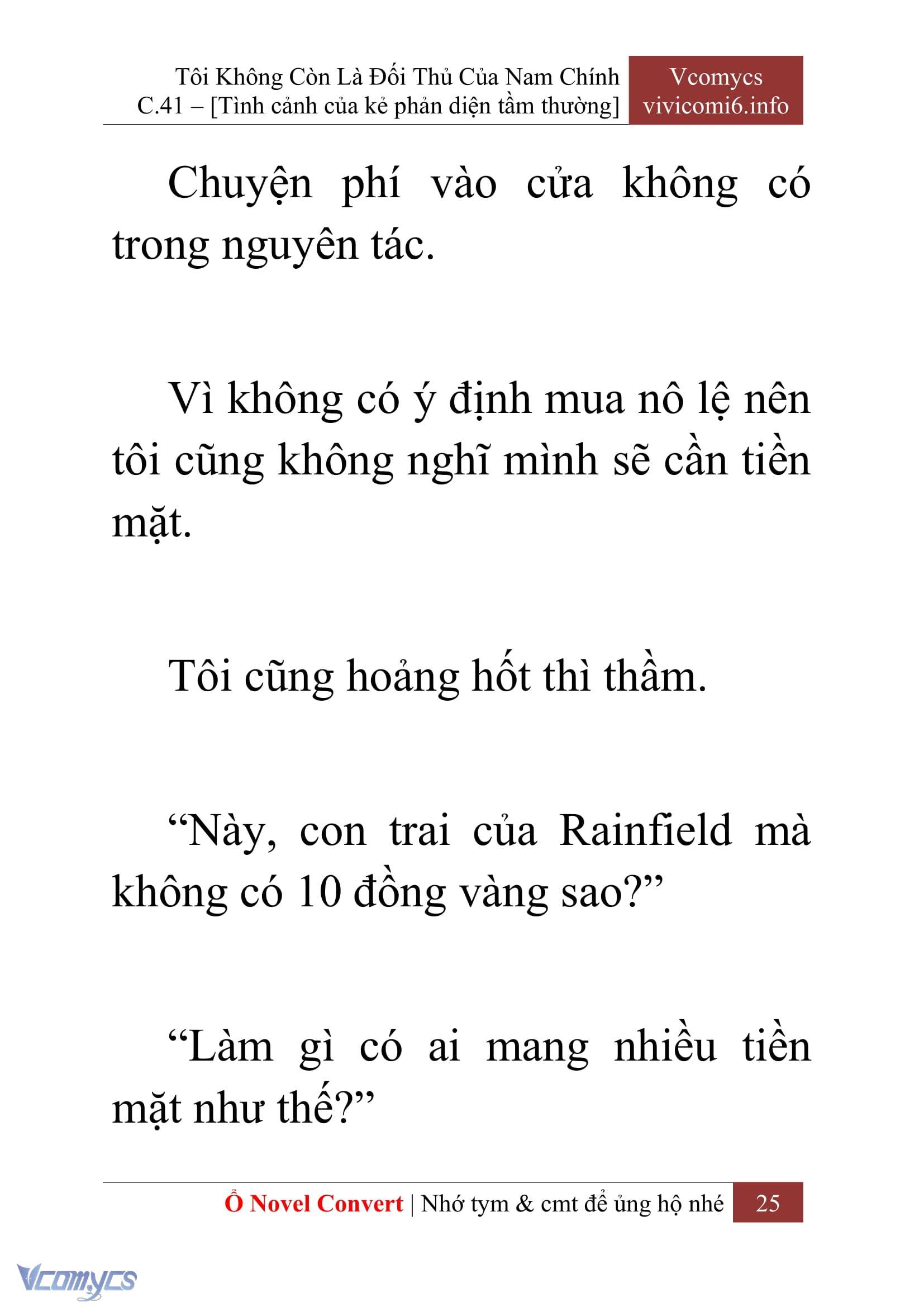 [Novel] Tôi Không Còn Là Đối Thủ Của Nam Chính Chap 41 - Trang 2