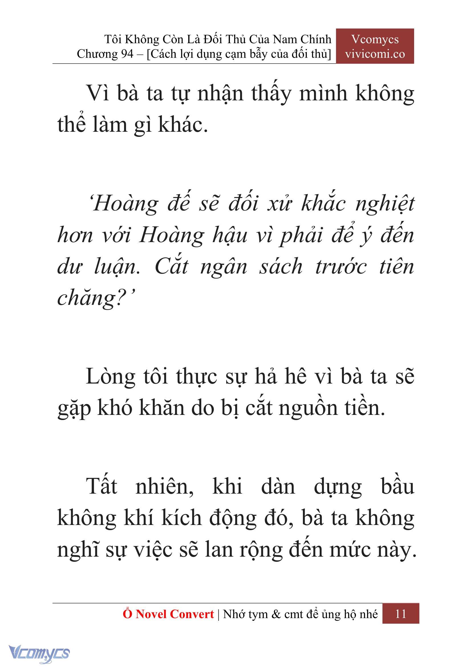 [Novel] Tôi Không Còn Là Đối Thủ Của Nam Chính Chap 94 - Trang 2