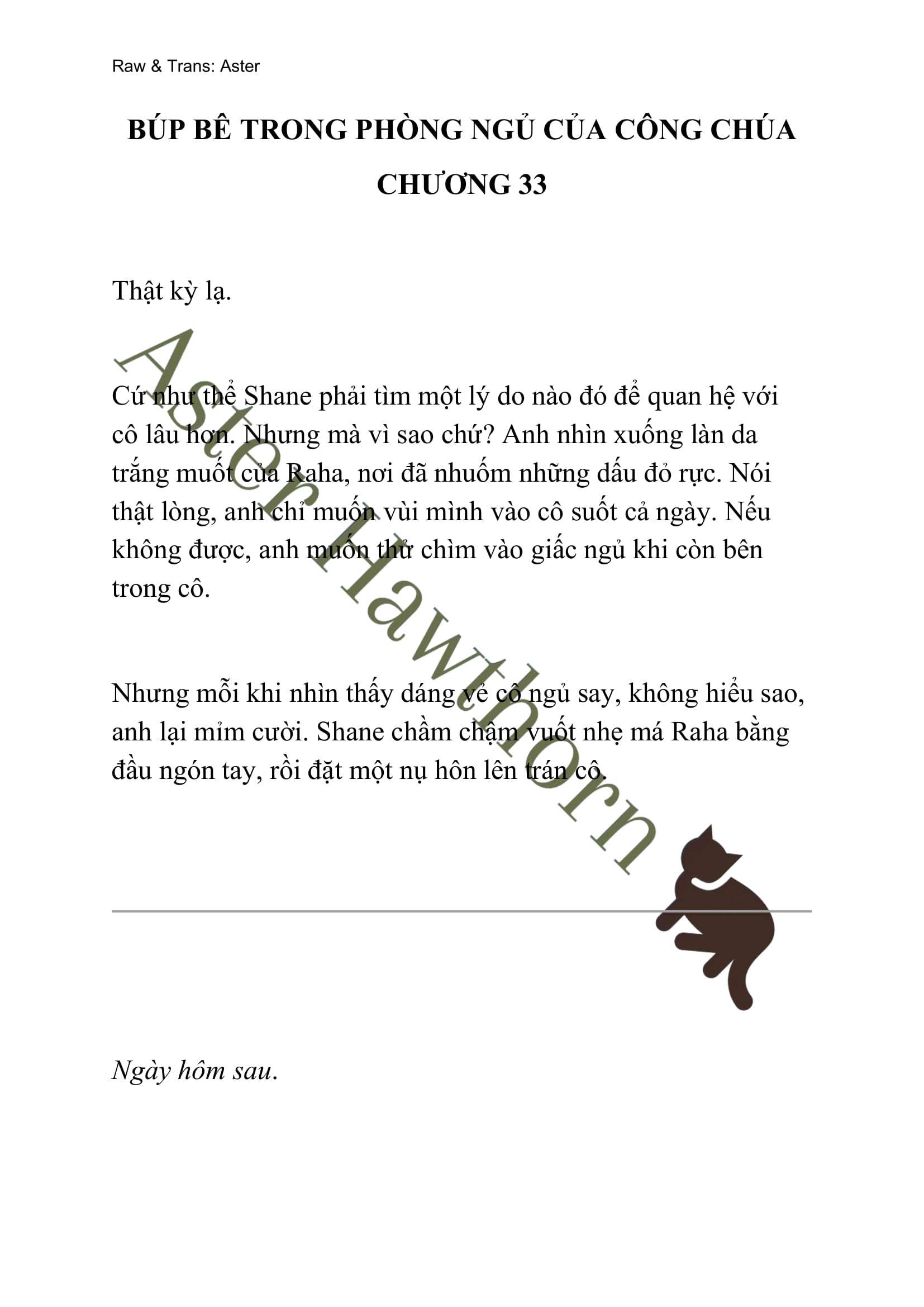 [NOVEL] Búp Bê Trong Phòng Ngủ Của Công Chúa Chap 33 - Next Chap 34