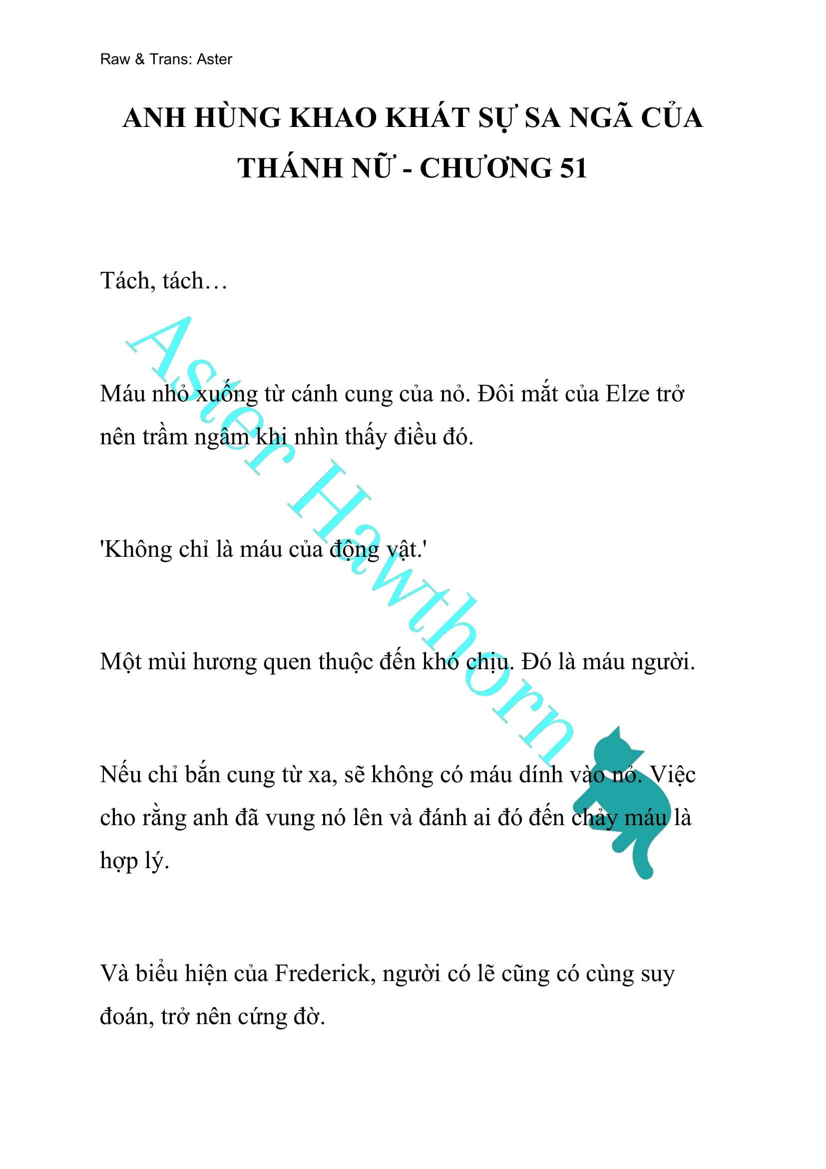 [NOVEL] Anh Hùng Khao Khát Sự Sa Ngã Của Thánh Nữ Chap 51 - Next Chap 52