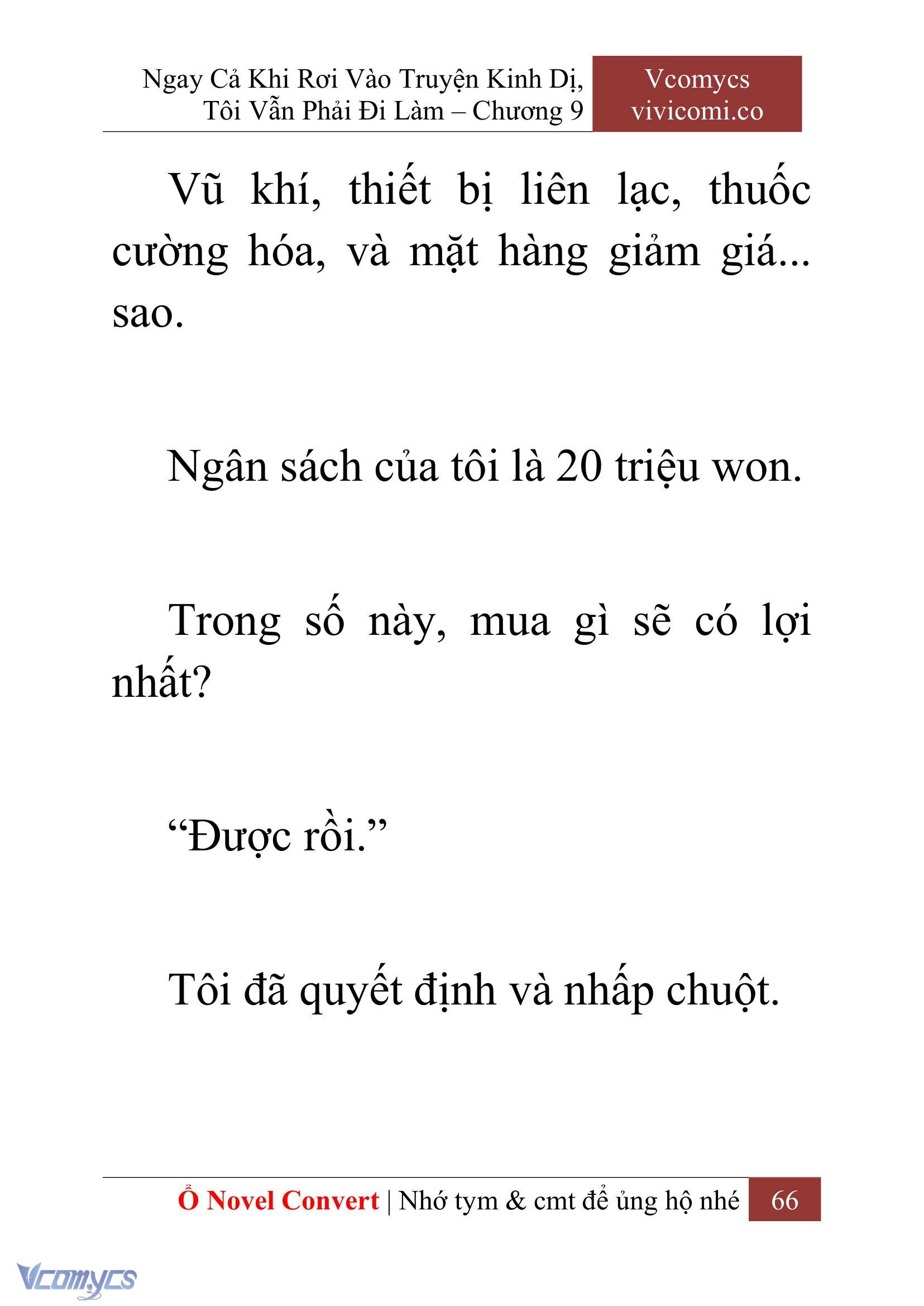 [Novel] Ngay Cả Khi Rơi Vào Truyện Kinh Dị, Tôi Vẫn Phải Đi Làm Chap 9 - Next Chap 10