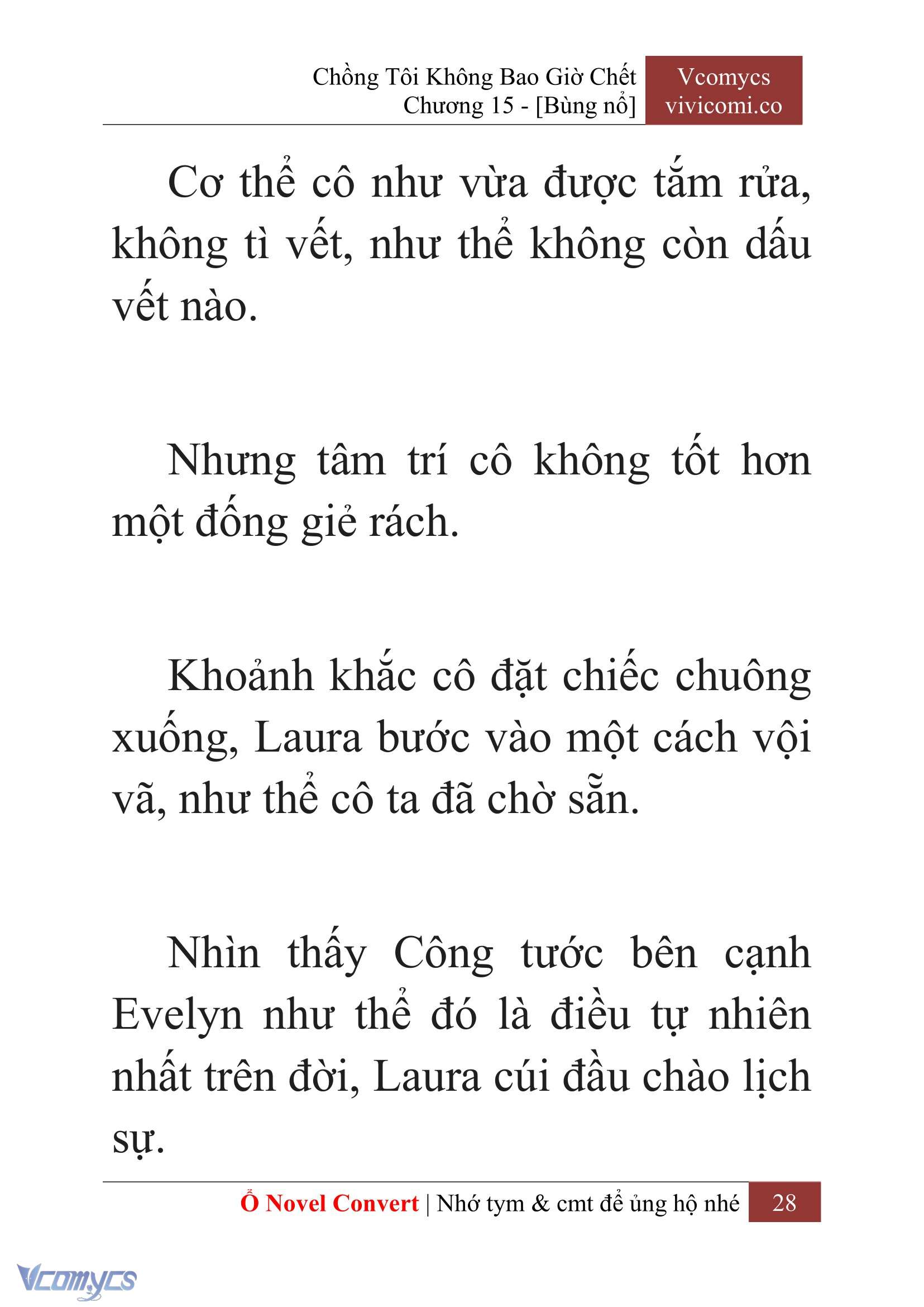 [Novel] Chồng Tôi Không Bao Giờ Chết Chap 15 - Trang 2