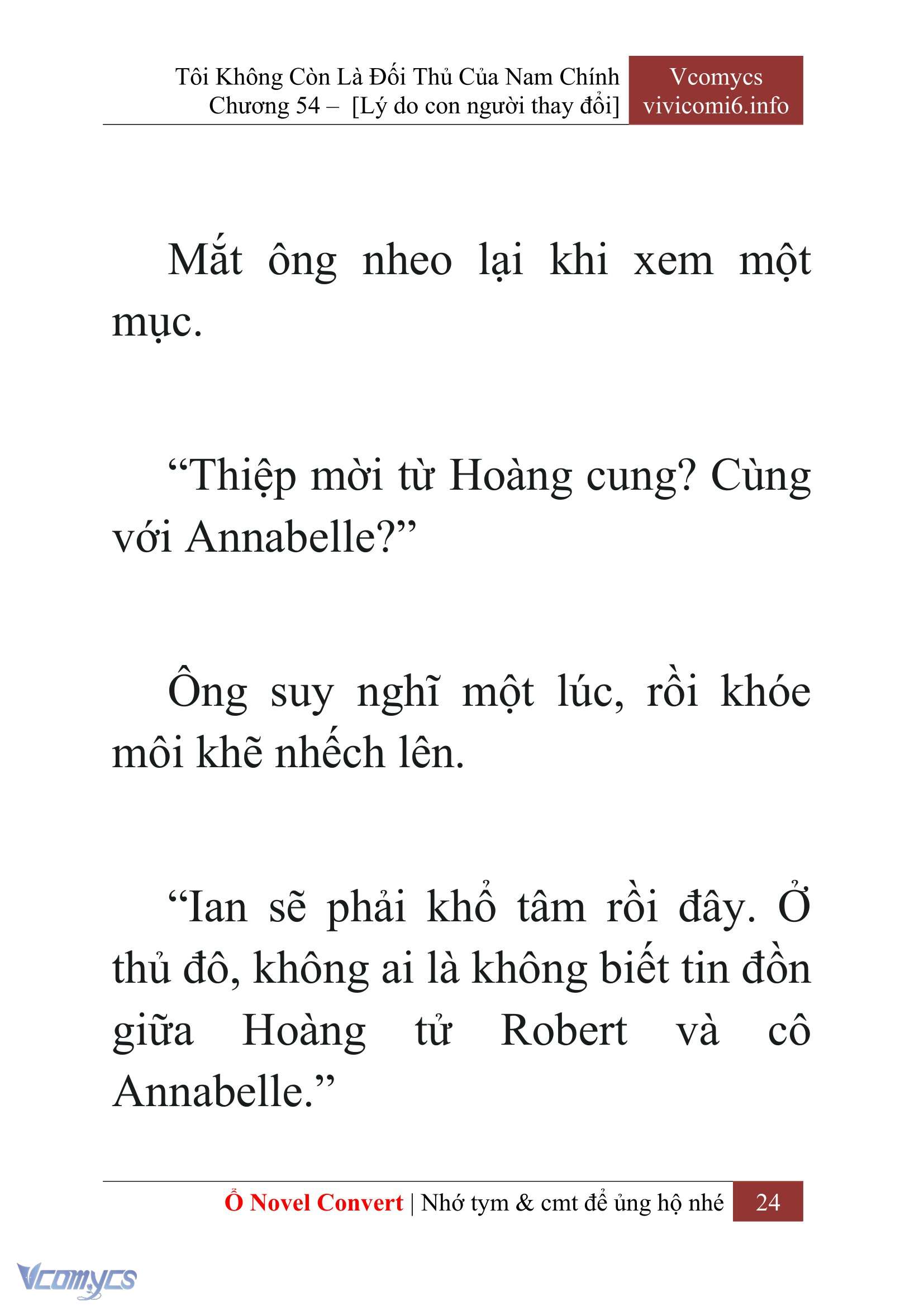[Novel] Tôi Không Còn Là Đối Thủ Của Nam Chính Chap 54 - Trang 2