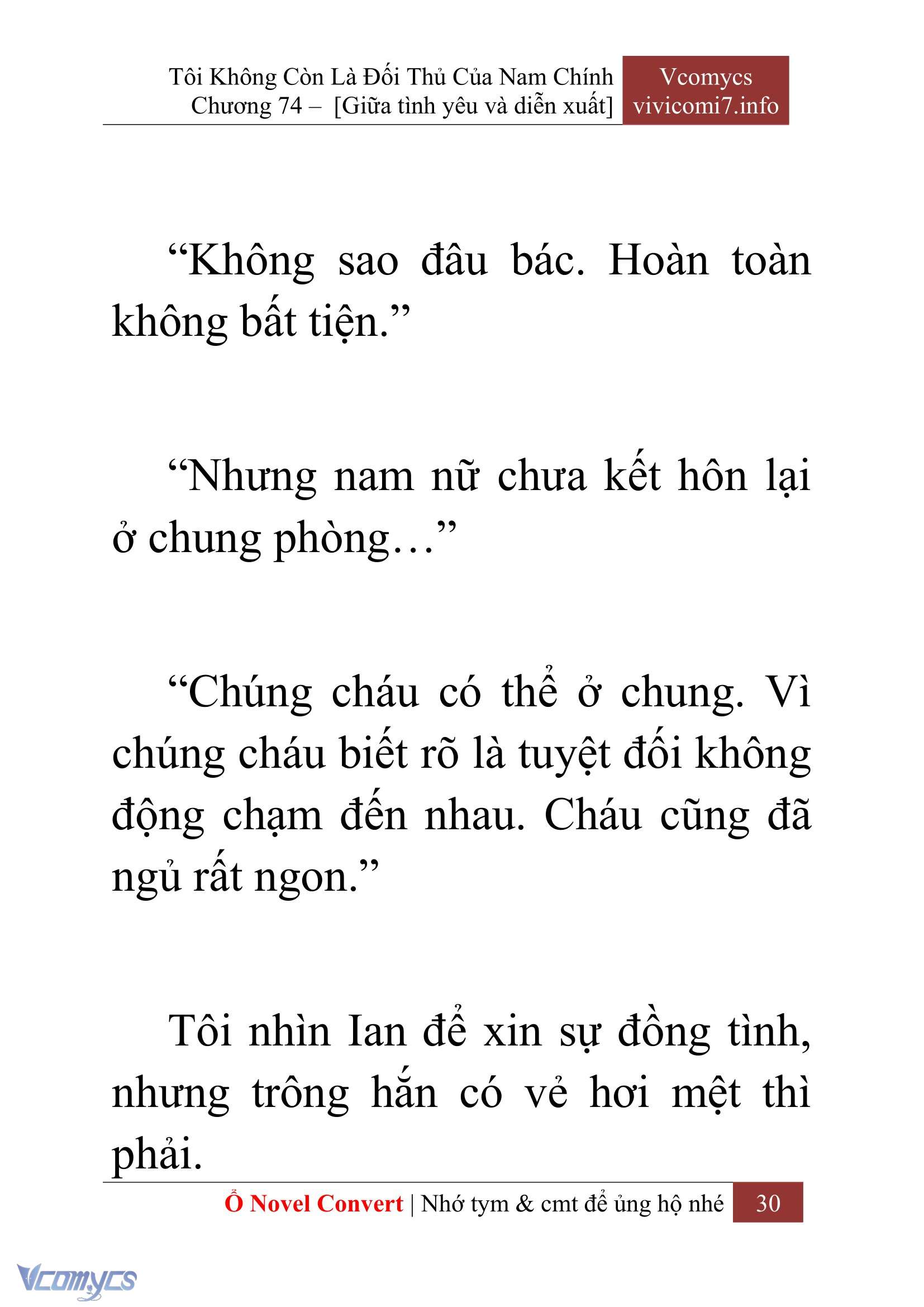 [Novel] Tôi Không Còn Là Đối Thủ Của Nam Chính Chap 74 - Trang 2