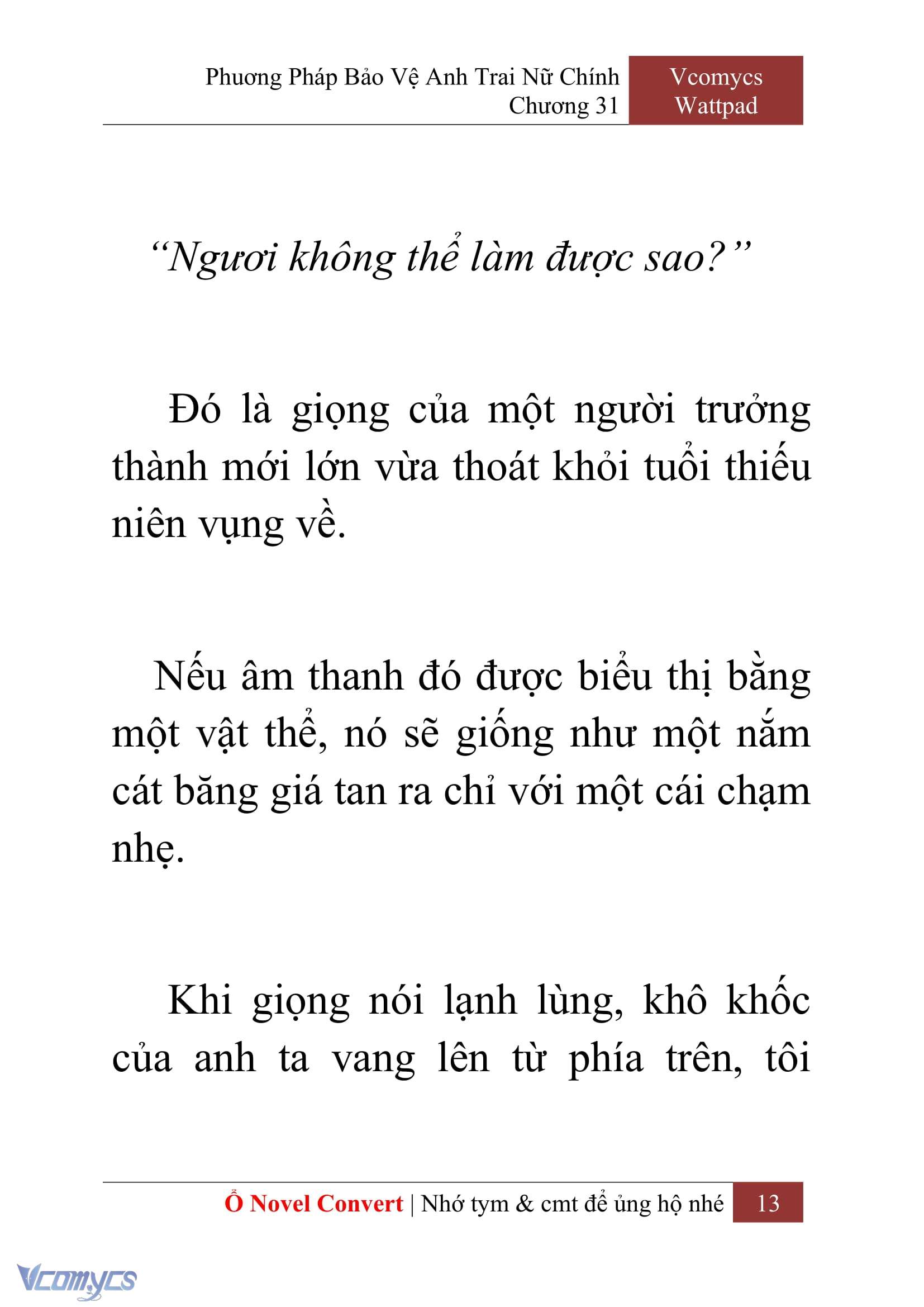 [Novel] Phương Pháp Bảo Vệ Anh Trai Nữ Chính Chap 31 - Next Chap 32