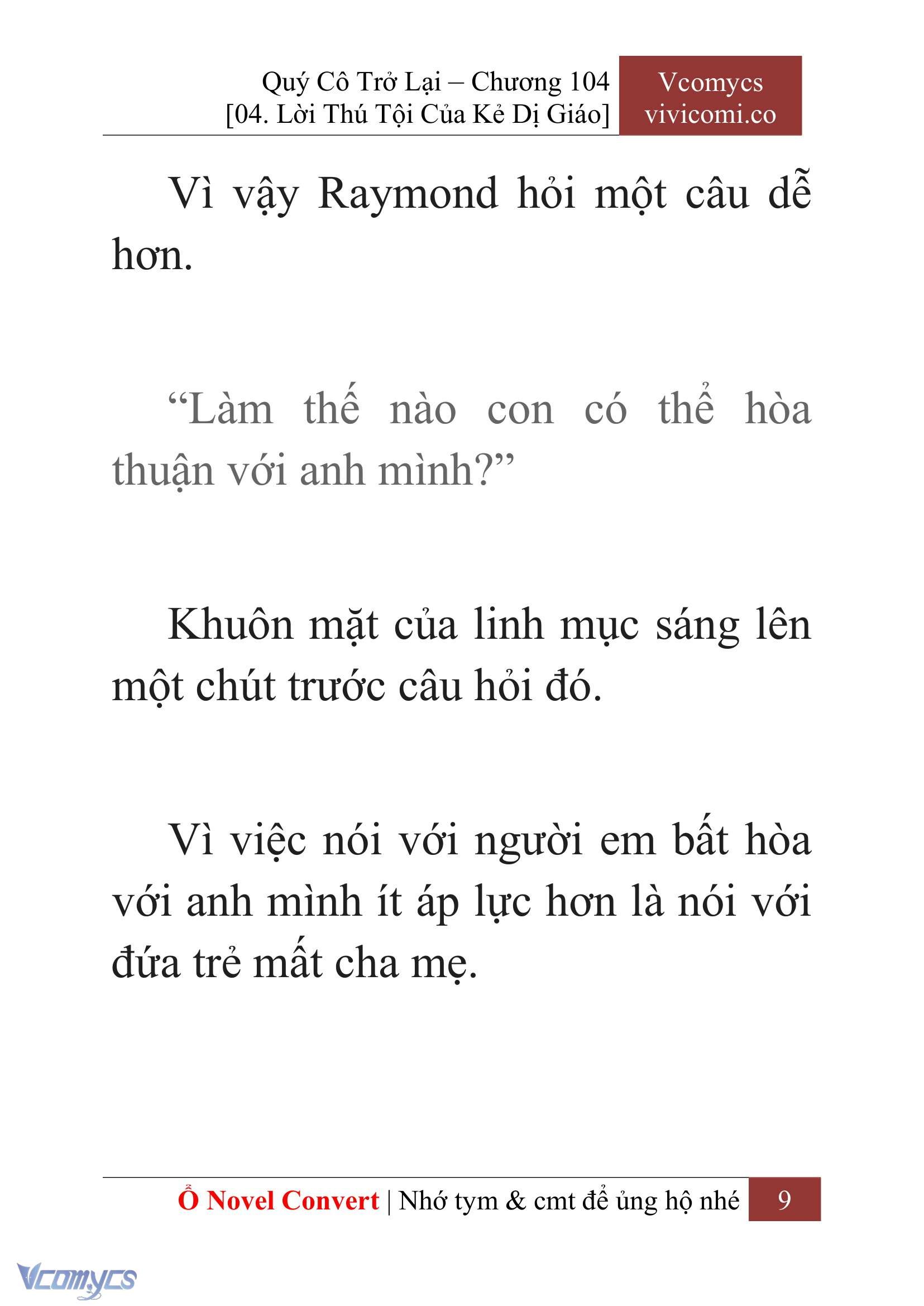 [Novel] Quý Cô Trở Lại Chap 104 - Trang 2