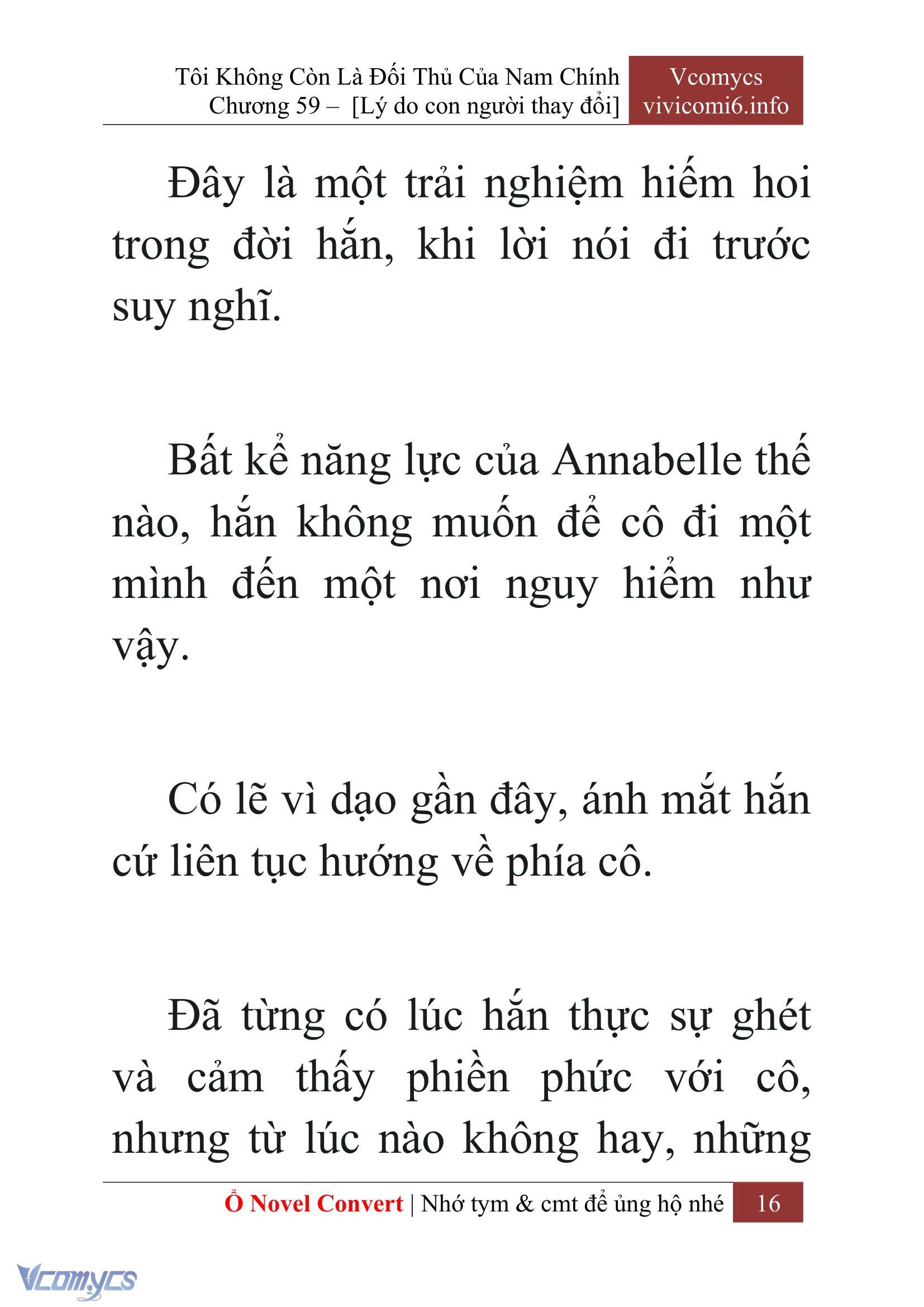[Novel] Tôi Không Còn Là Đối Thủ Của Nam Chính Chap 59 - Trang 2
