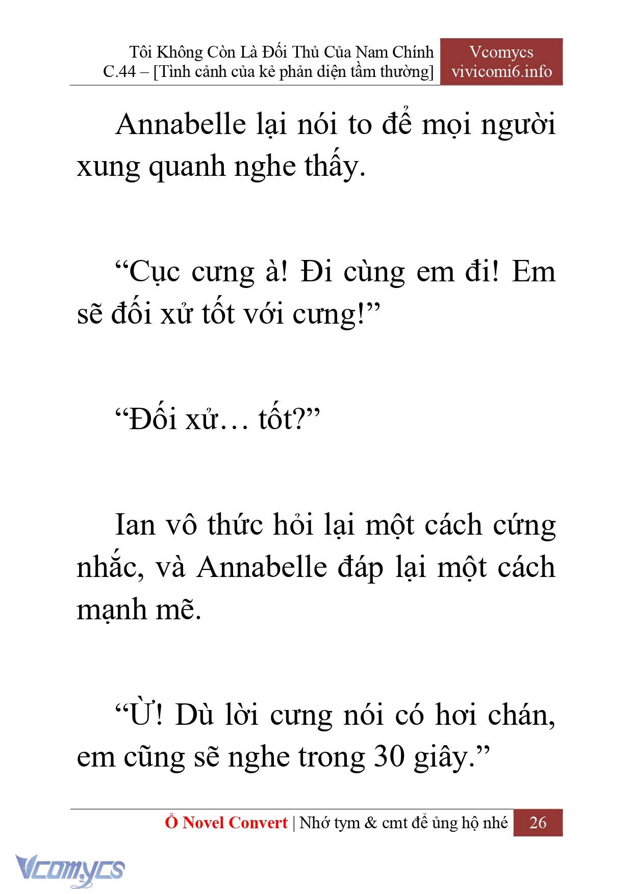 [Novel] Tôi Không Còn Là Đối Thủ Của Nam Chính Chap 44 - Trang 2