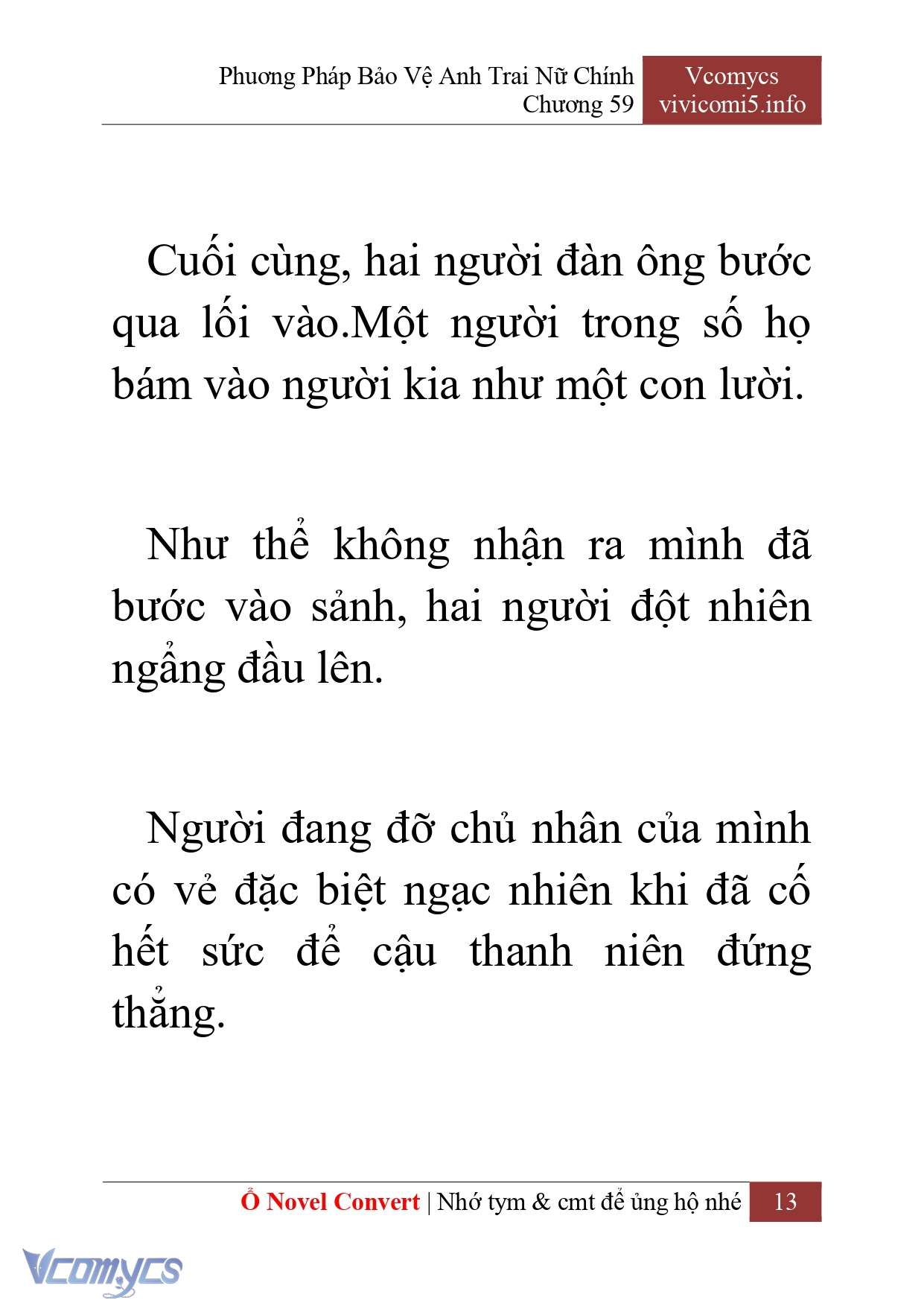 [Novel] Phương Pháp Bảo Vệ Anh Trai Nữ Chính Chap 59 - Next Chap 60