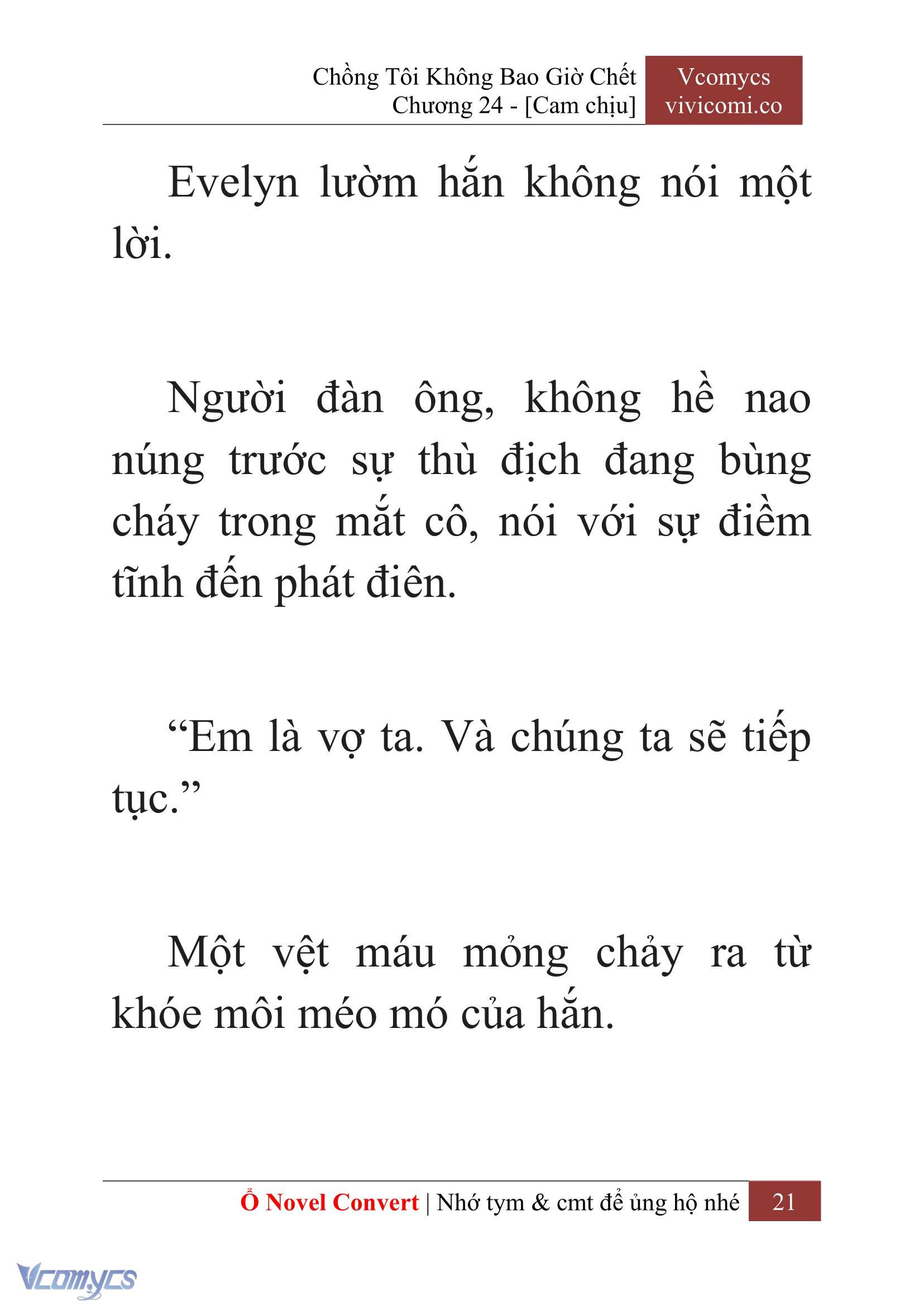 [Novel] Chồng Tôi Không Bao Giờ Chết Chap 24 - Trang 2