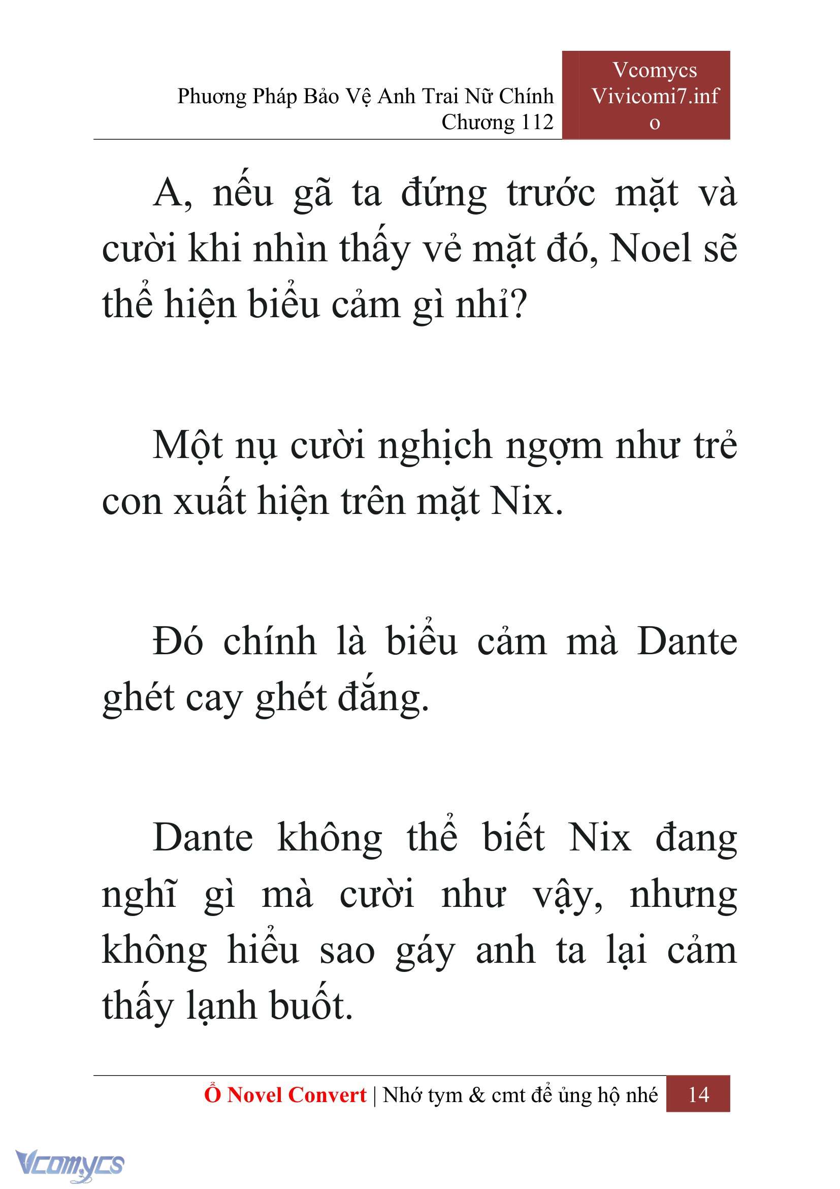 [Novel] Phương Pháp Bảo Vệ Anh Trai Nữ Chính Chap 112 - Next Chap 113