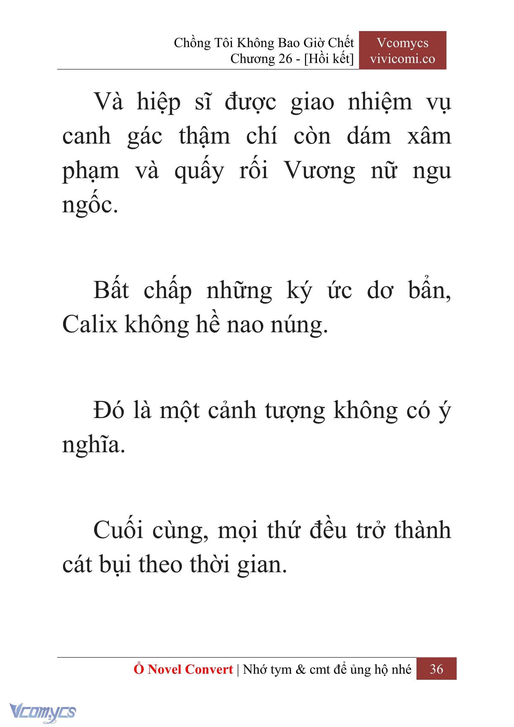 [Novel] Chồng Tôi Không Bao Giờ Chết Chap 26 - Trang 2