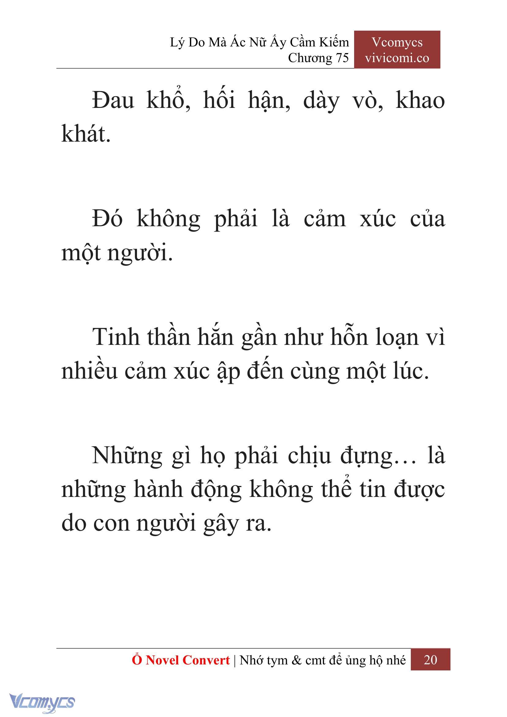 [Novel] Lý Do Mà Ác Nữ Ấy Cầm Kiếm Chap 75 - Next Chap 76
