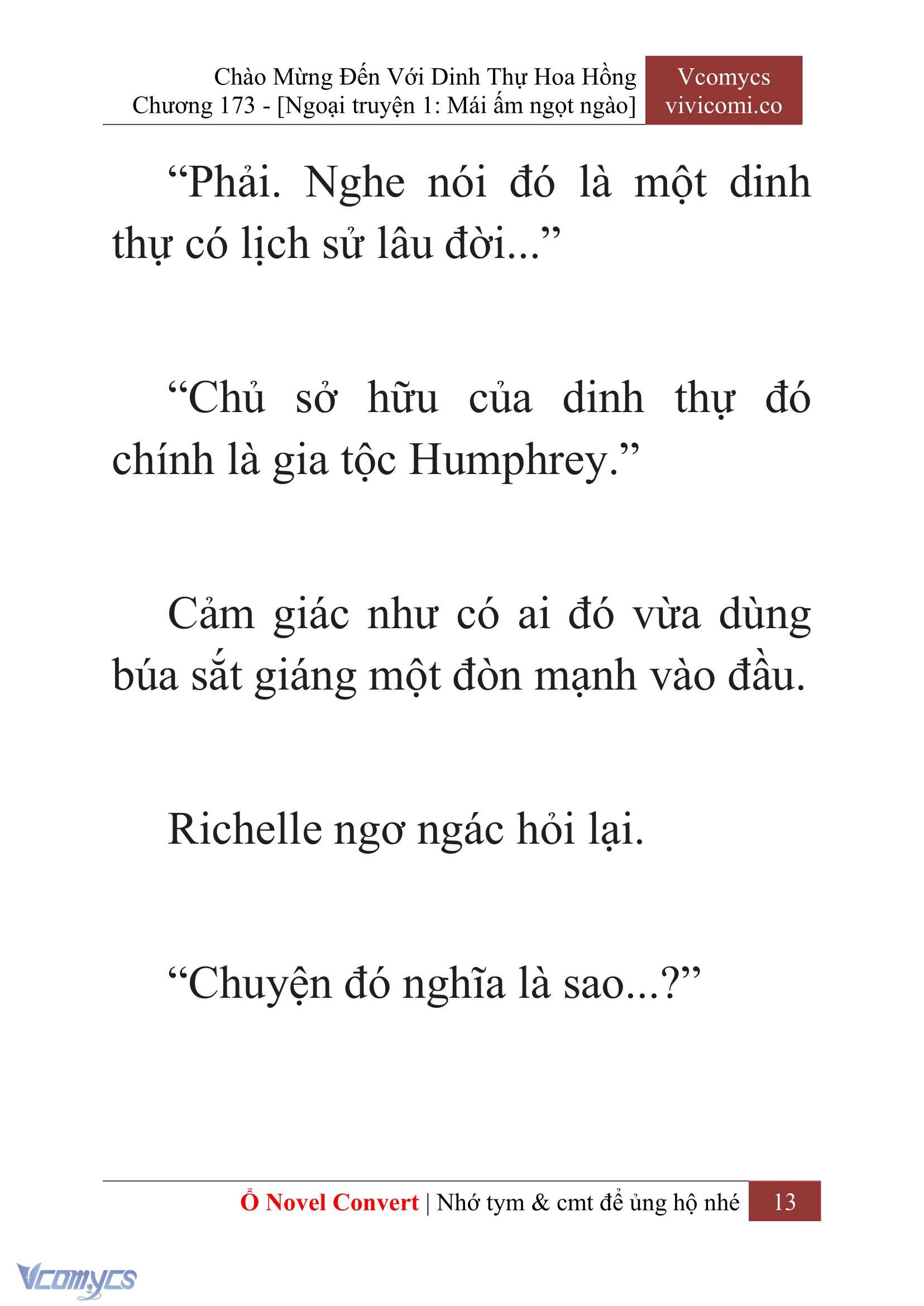 [Novel] Chào Mừng Đến Với Dinh Thự Hoa Hồng Chap 173 - Trang 2