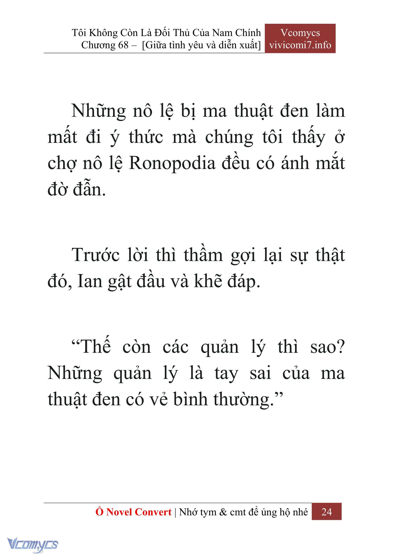 [Novel] Tôi Không Còn Là Đối Thủ Của Nam Chính Chap 68 - Trang 2