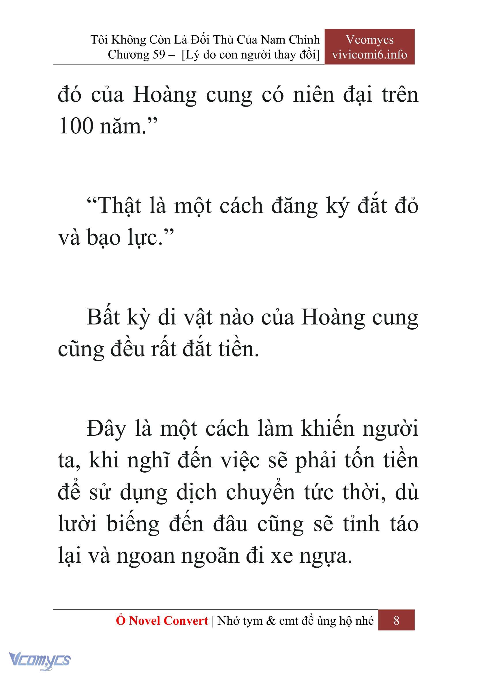 [Novel] Tôi Không Còn Là Đối Thủ Của Nam Chính Chap 59 - Trang 2