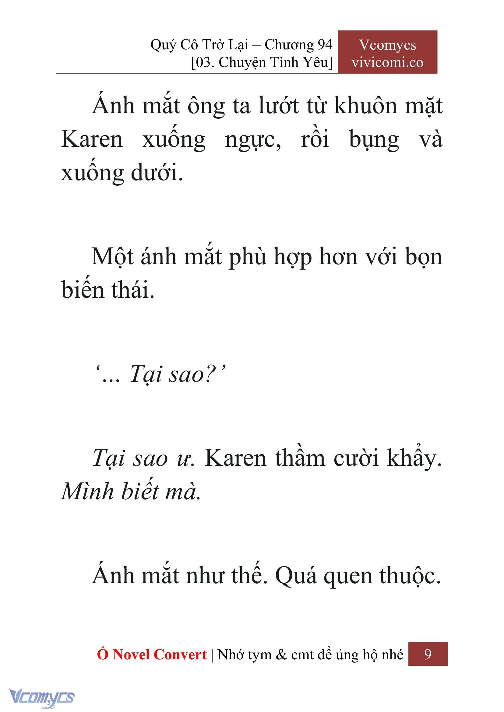 [Novel] Quý Cô Trở Lại Chap 94 - Next Chap 95