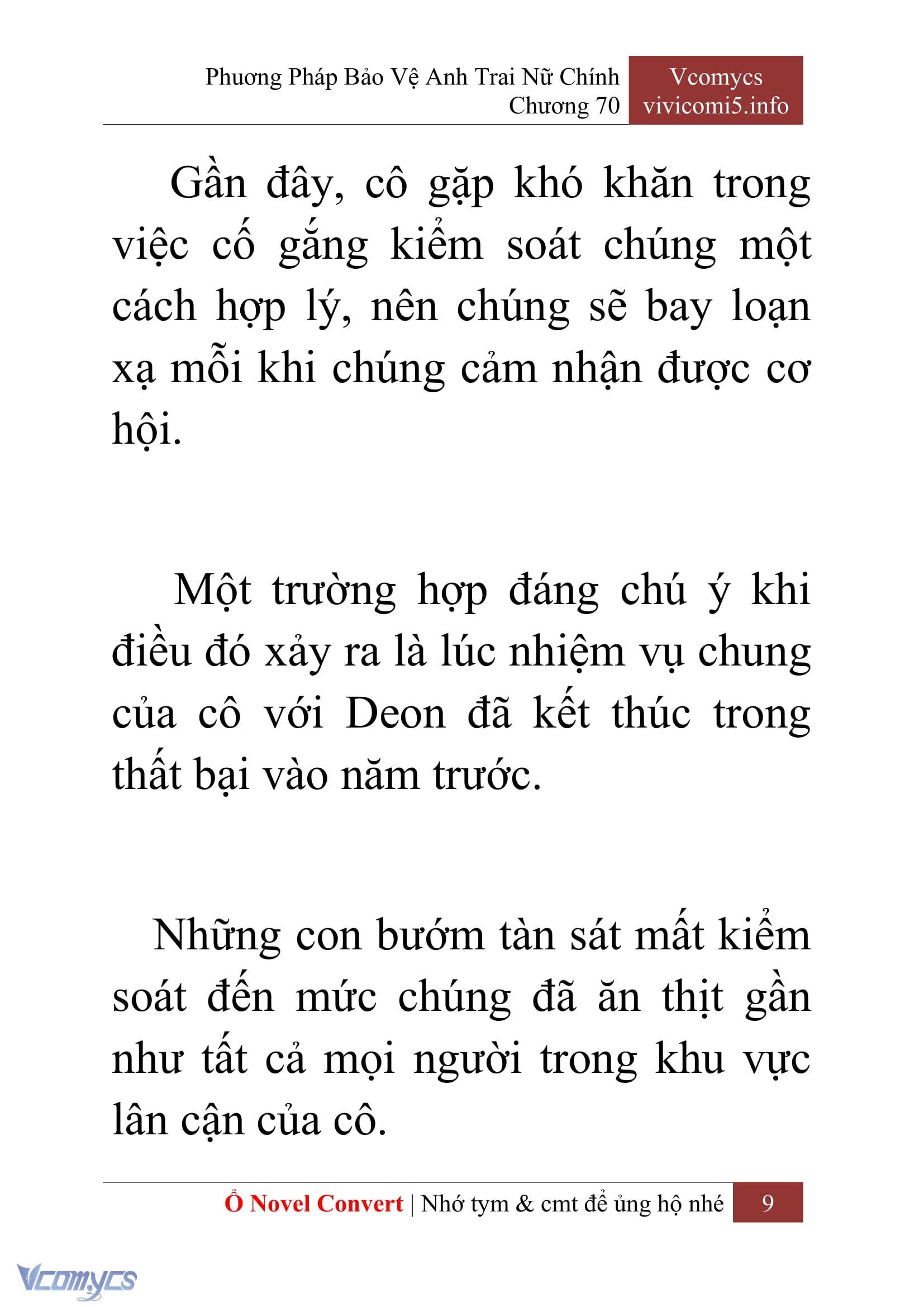 [Novel] Phương Pháp Bảo Vệ Anh Trai Nữ Chính Chap 70 - Next Chap 71