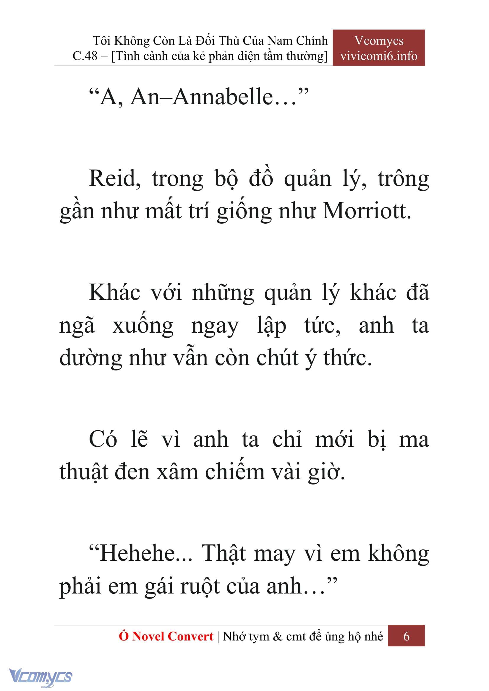 [Novel] Tôi Không Còn Là Đối Thủ Của Nam Chính Chap 48 - Trang 2