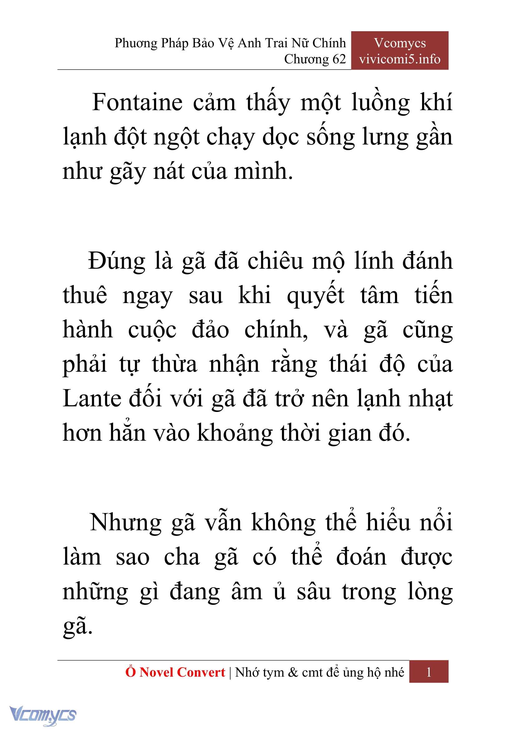 [Novel] Phương Pháp Bảo Vệ Anh Trai Nữ Chính Chap 62 - Next Chap 63