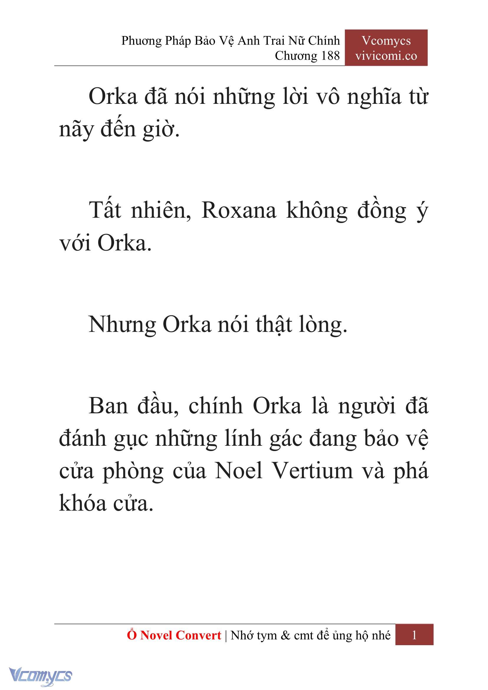 [Novel] Phương Pháp Bảo Vệ Anh Trai Nữ Chính Chap 188 - Trang 2