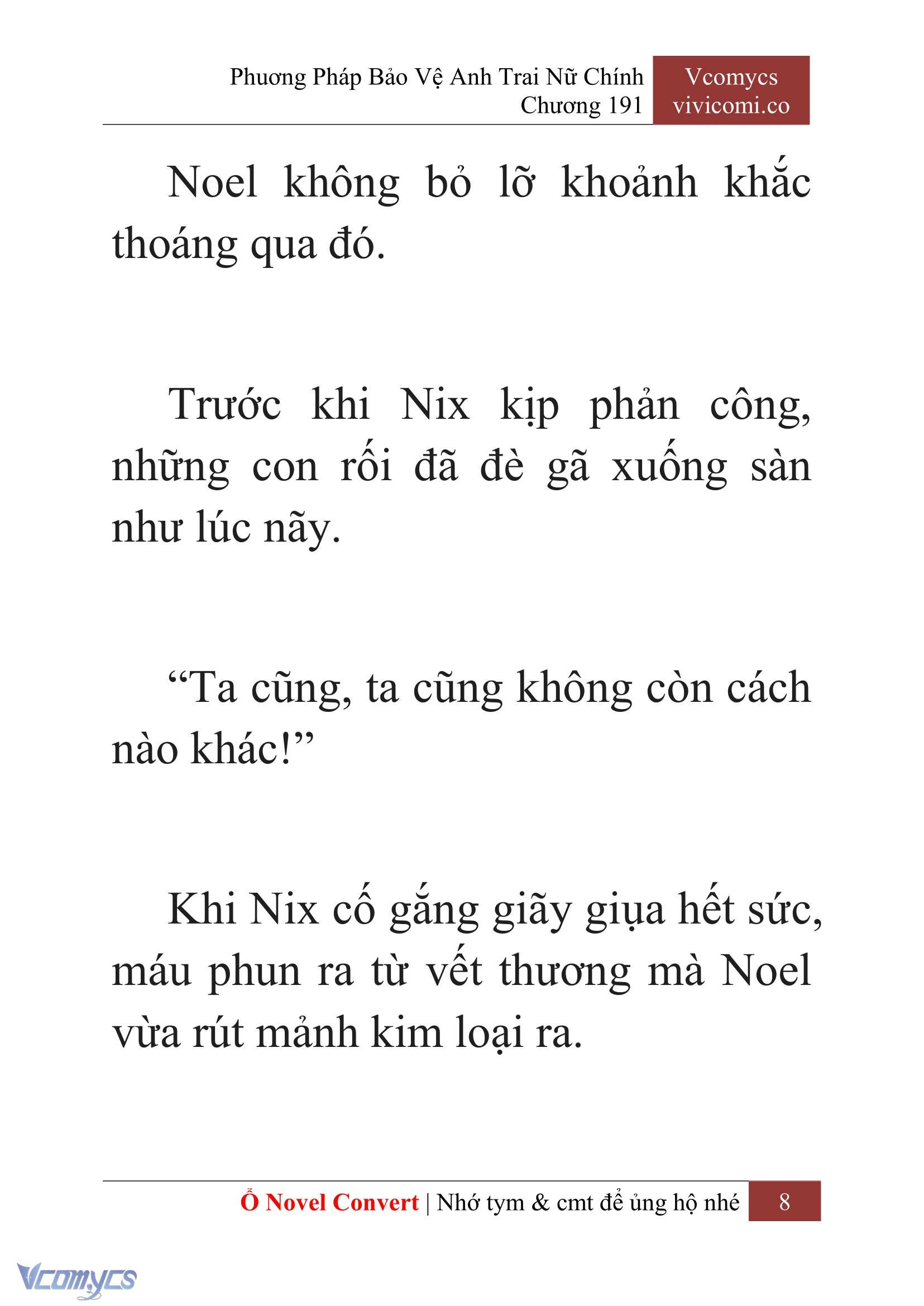 [Novel] Phương Pháp Bảo Vệ Anh Trai Nữ Chính Chap 191 - Trang 2