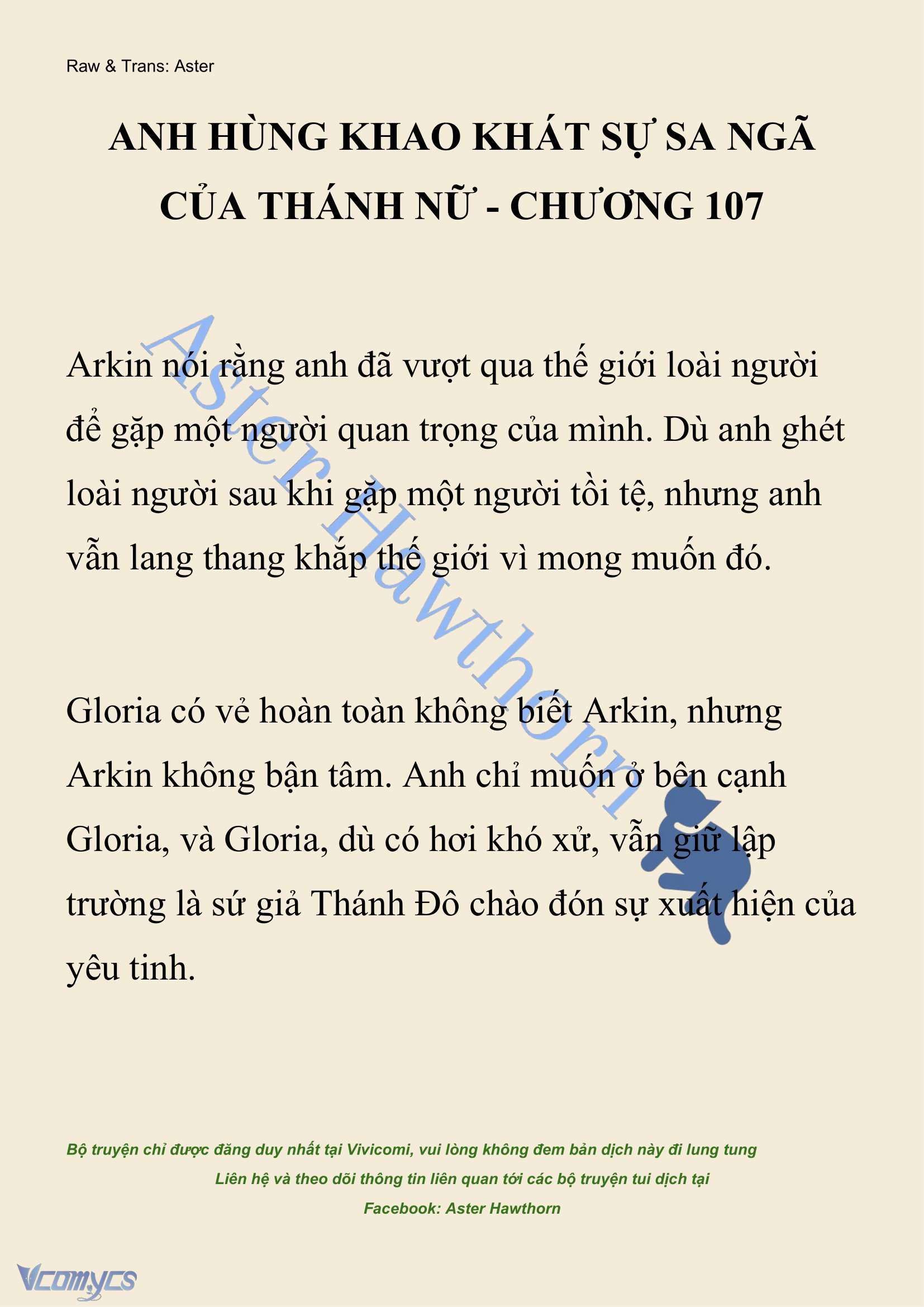 [NOVEL] Anh Hùng Khao Khát Sự Sa Ngã Của Thánh Nữ Chap 107 - Next Chap 108