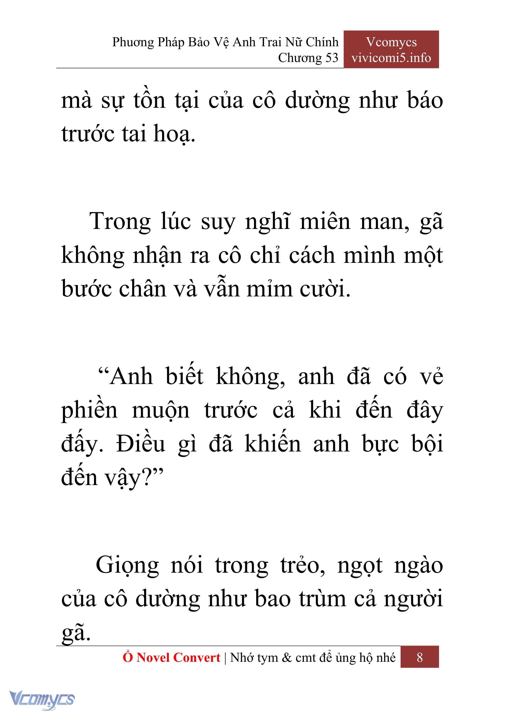 [Novel] Phương Pháp Bảo Vệ Anh Trai Nữ Chính Chap 53 - Next Chap 54