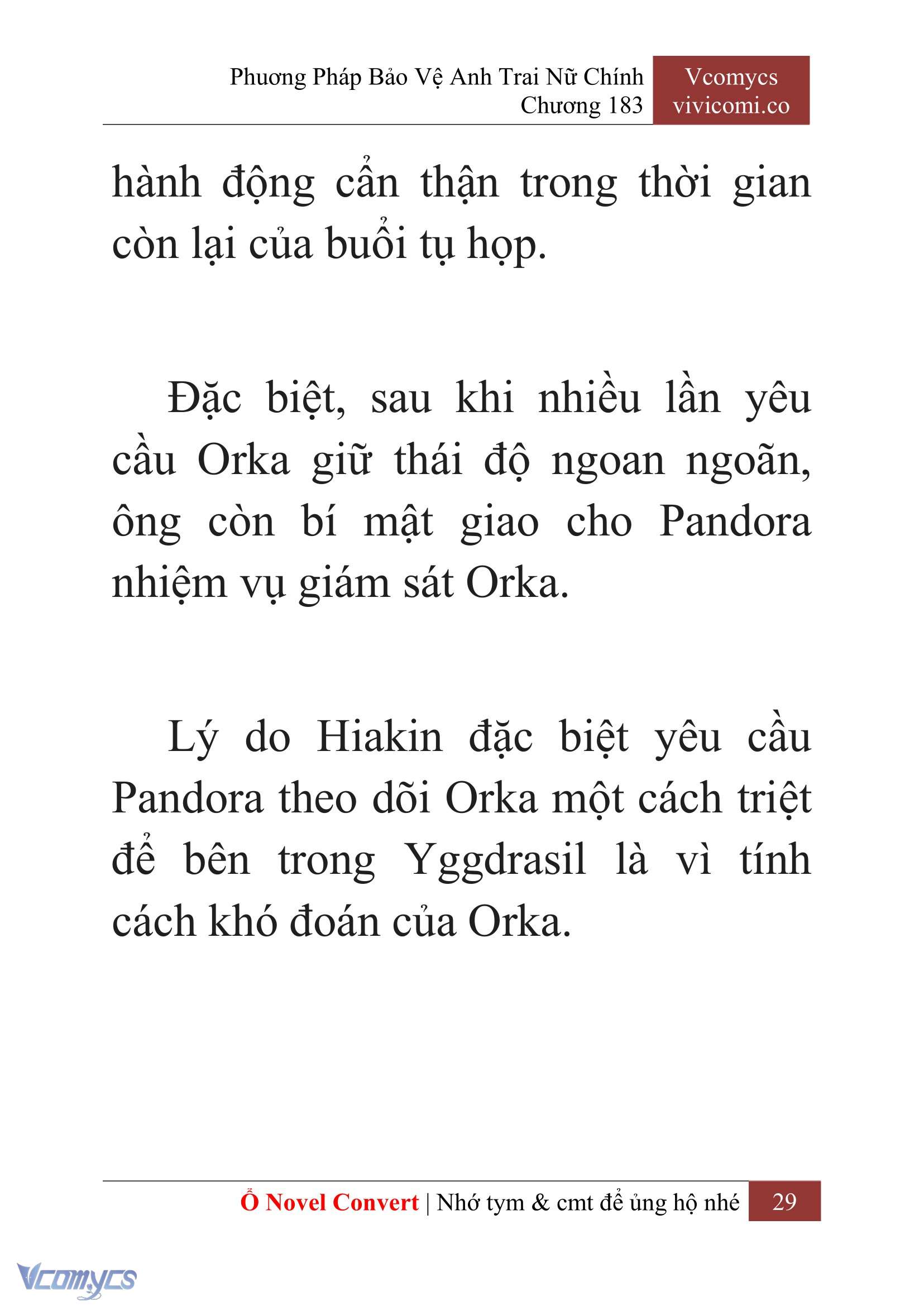 [Novel] Phương Pháp Bảo Vệ Anh Trai Nữ Chính Chap 183 - Next Chap 184