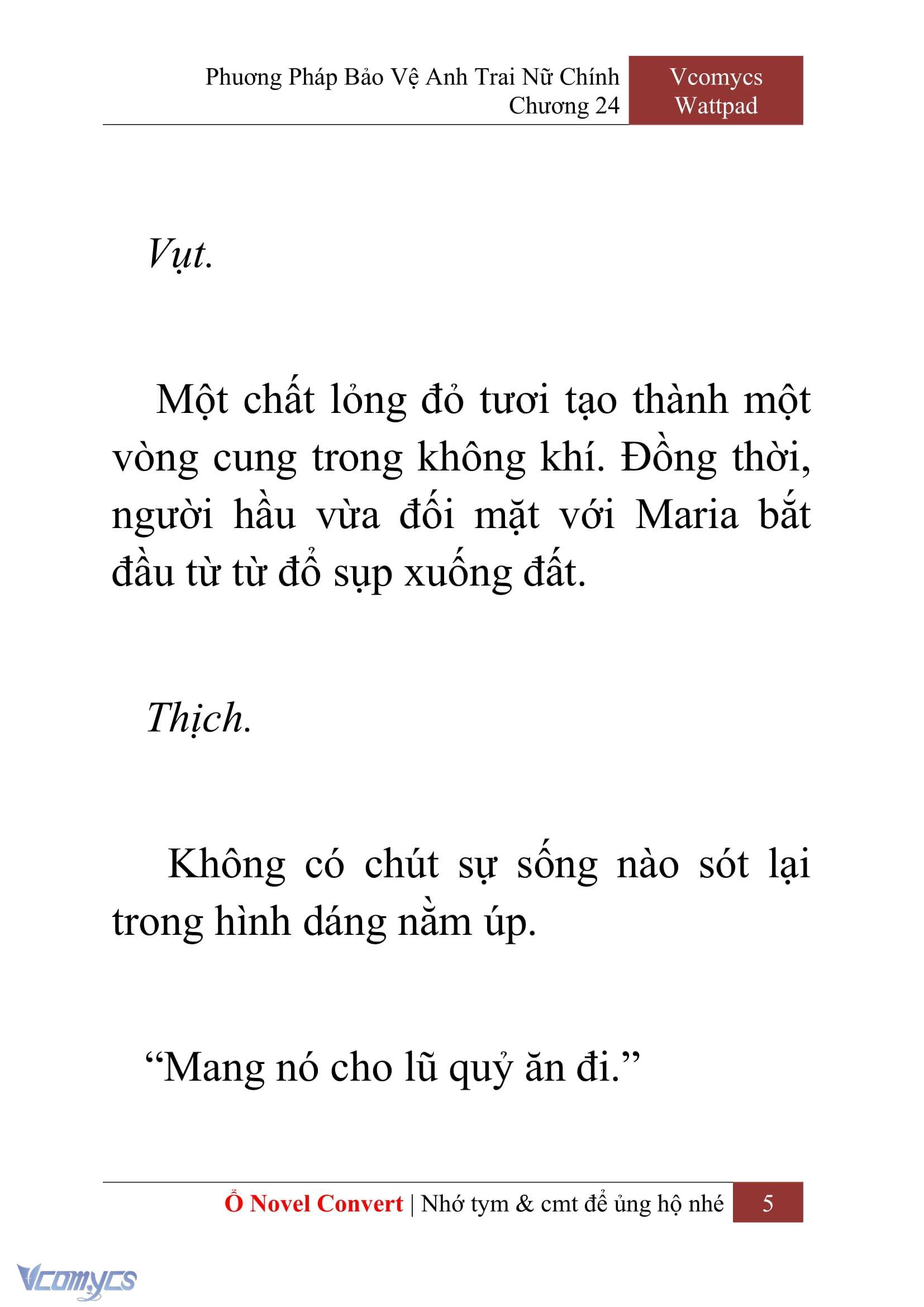 [Novel] Phương Pháp Bảo Vệ Anh Trai Nữ Chính Chap 24 - Next Chap 25