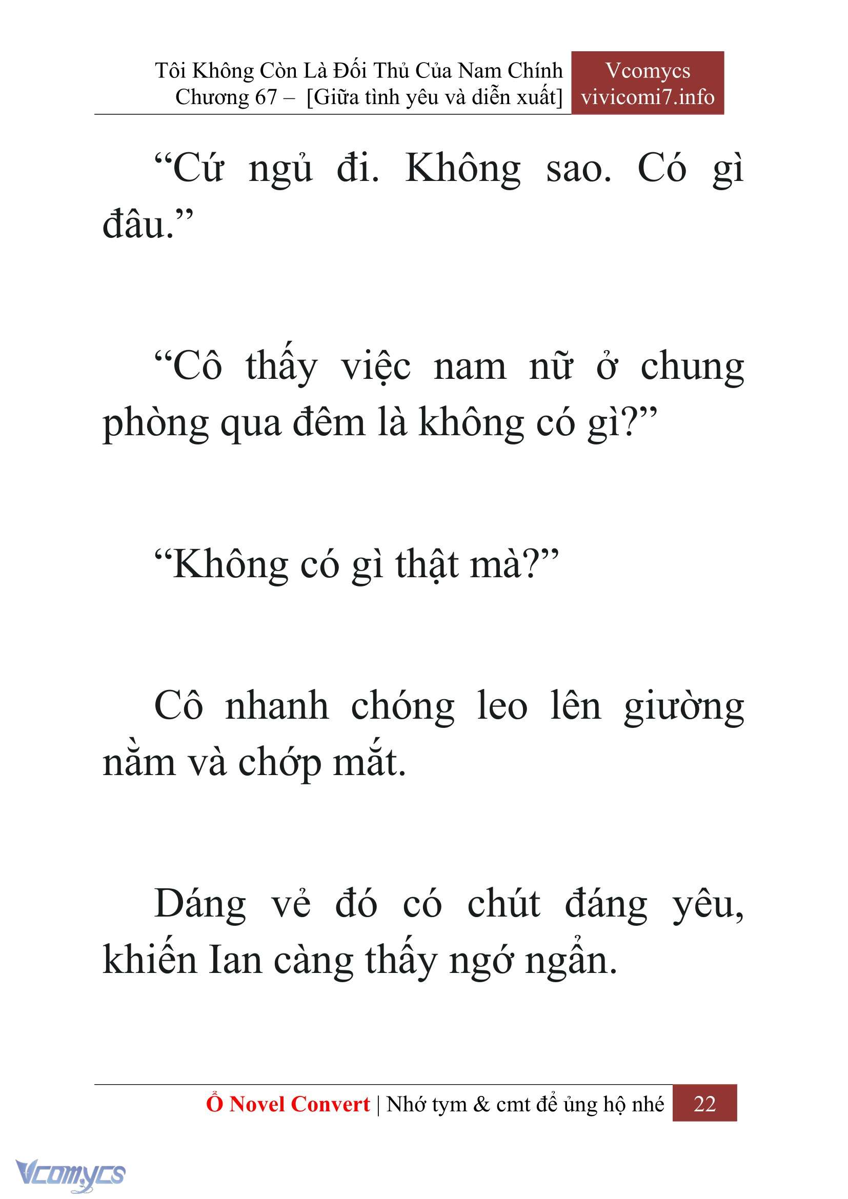 [Novel] Tôi Không Còn Là Đối Thủ Của Nam Chính Chap 67 - Trang 2