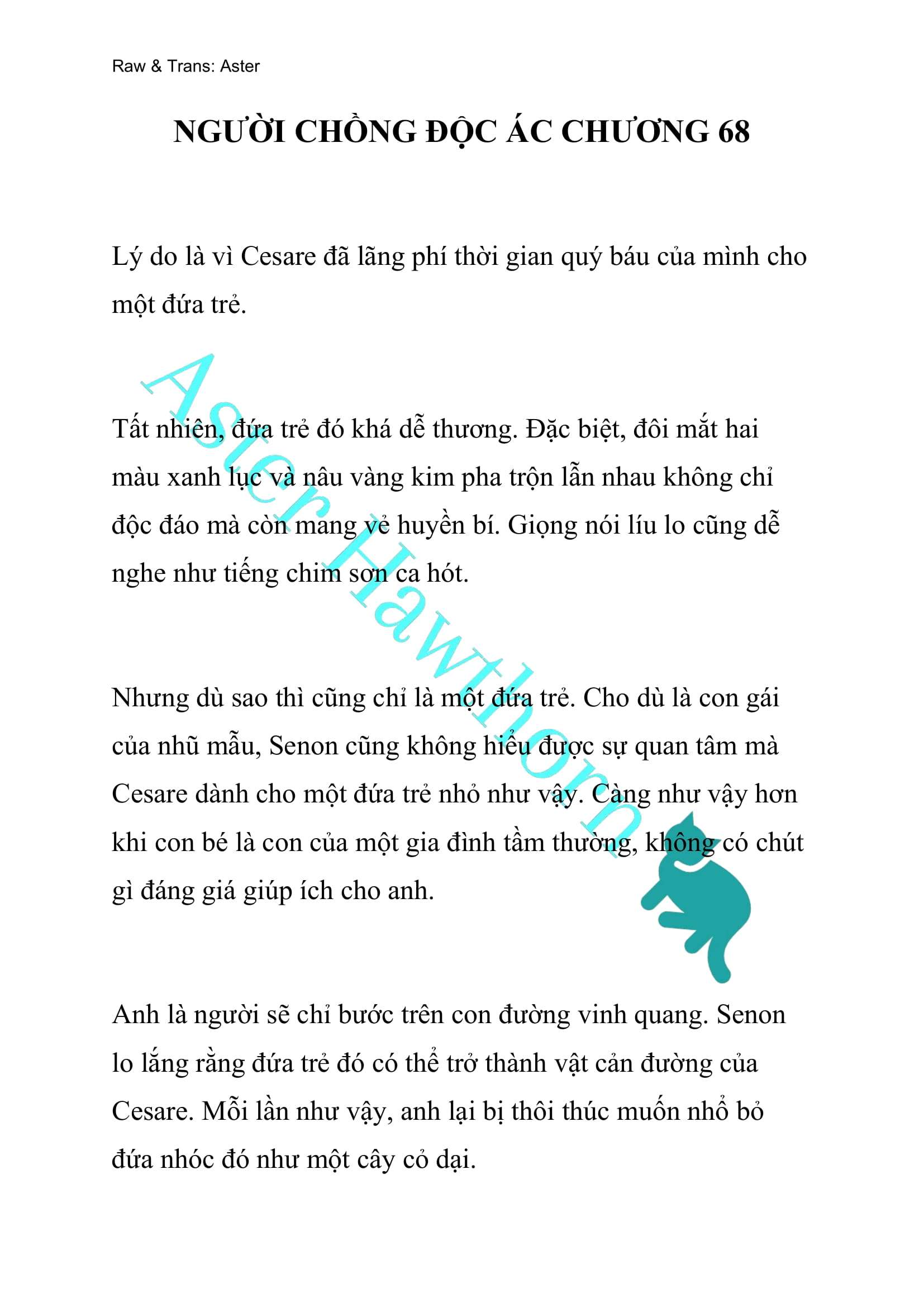 [NOVEL] Người Chồng Độc Ác Chap 68 - Next Chap 69