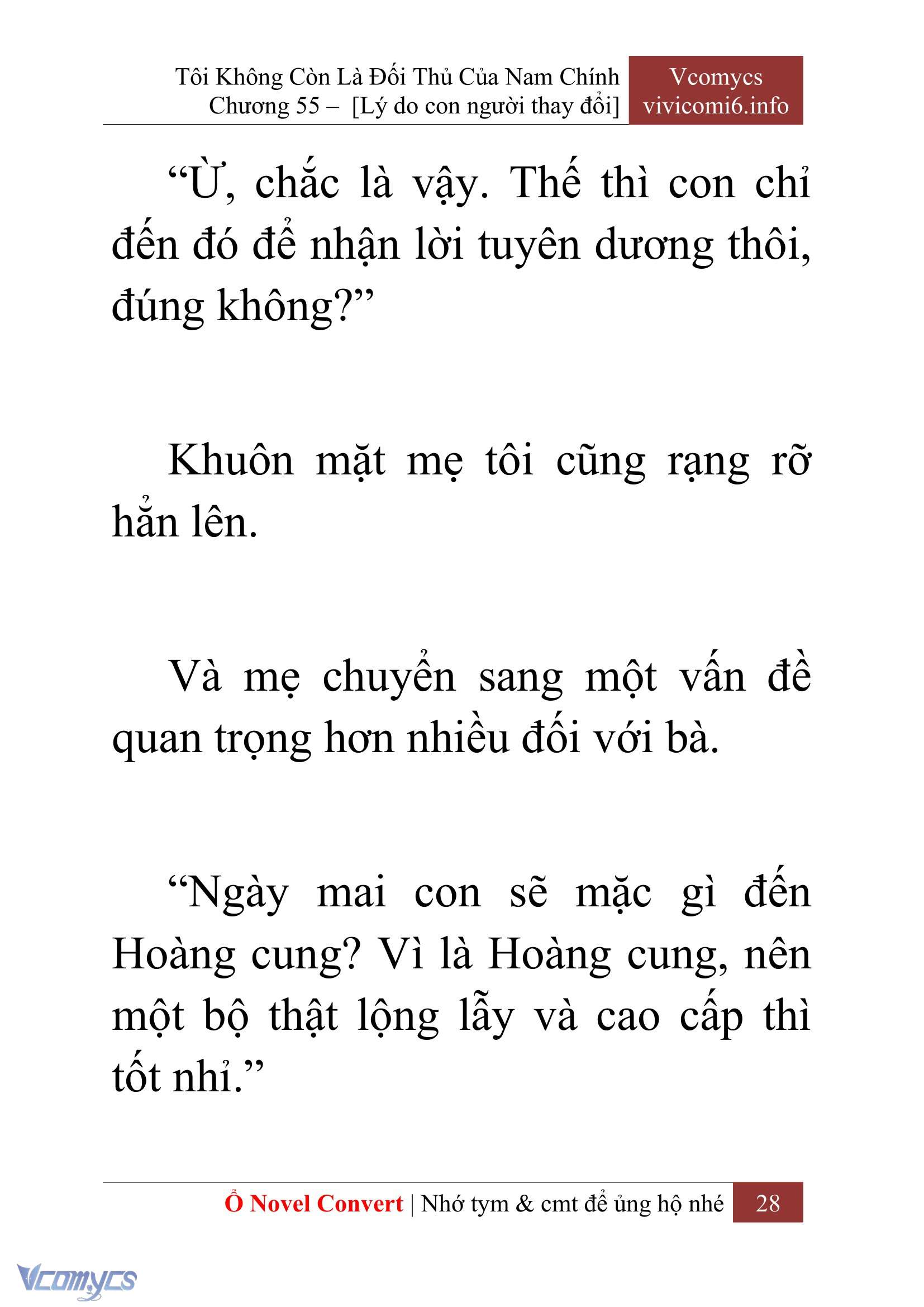 [Novel] Tôi Không Còn Là Đối Thủ Của Nam Chính Chap 55 - Trang 2